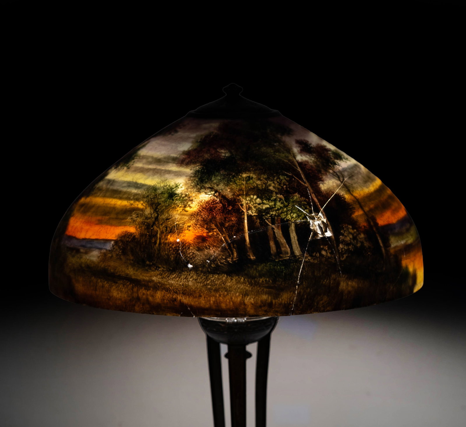 Handel Reverse Painted Table Lamp - 13