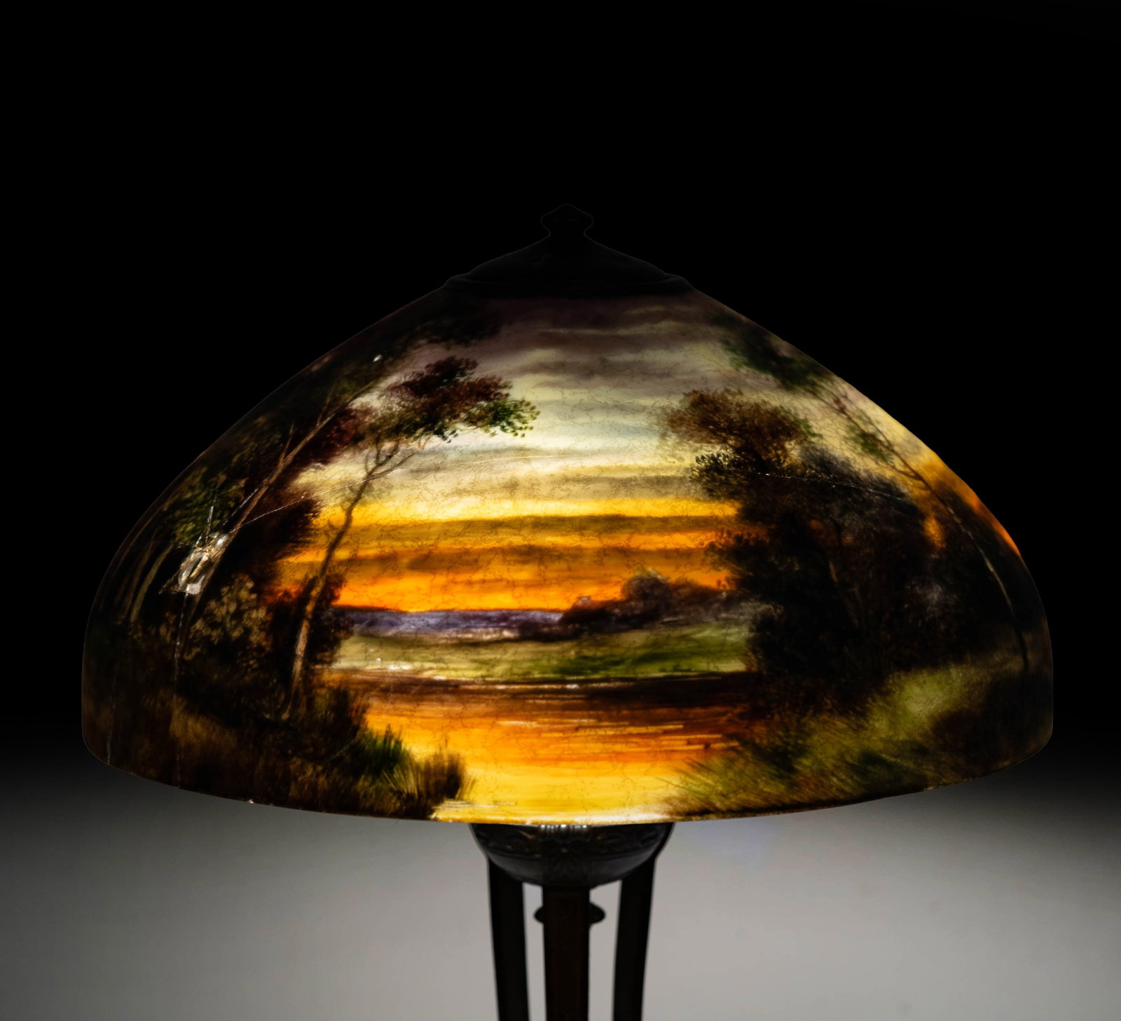 Handel Reverse Painted Table Lamp - 16
