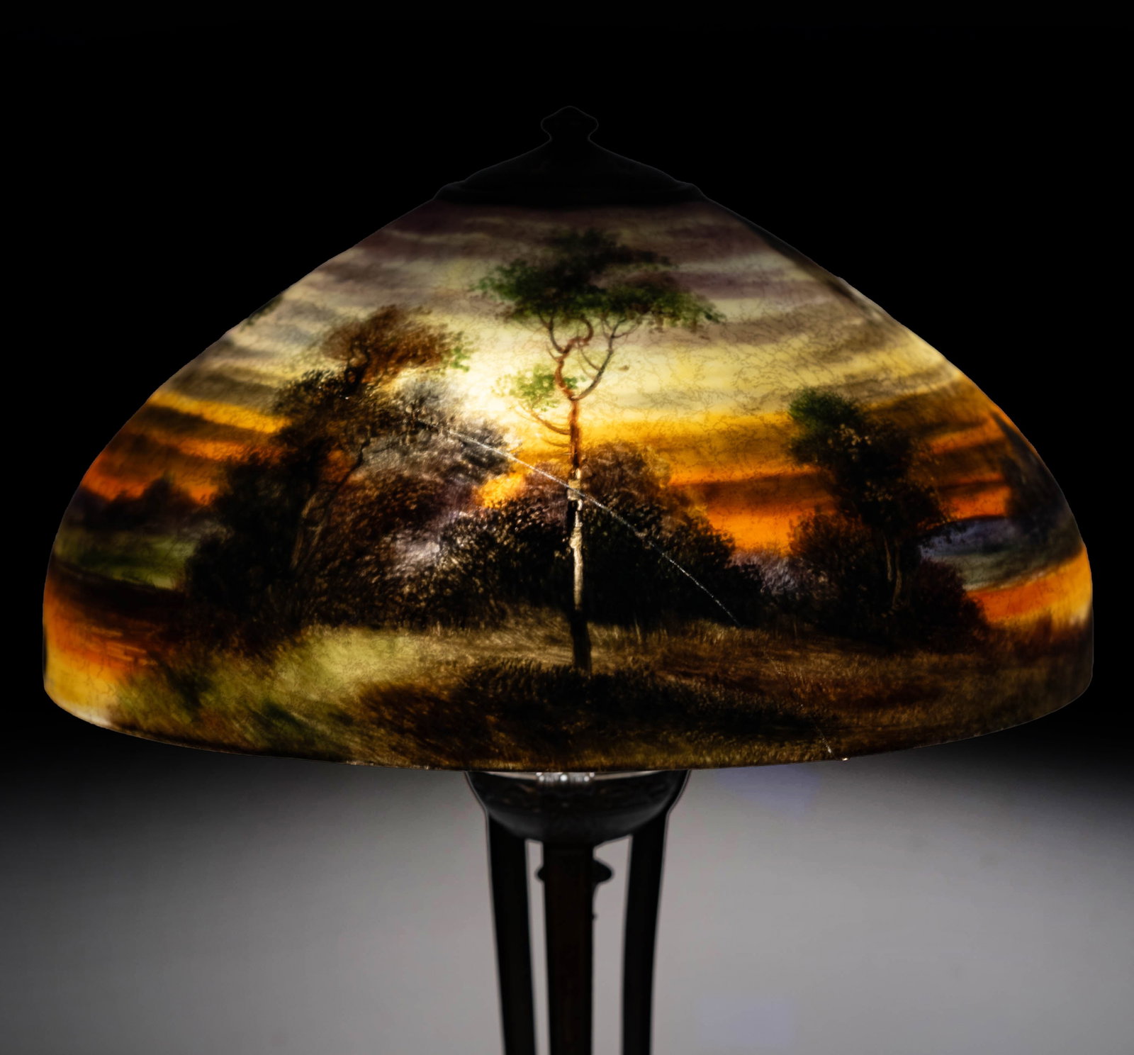 Handel Reverse Painted Table Lamp - 18