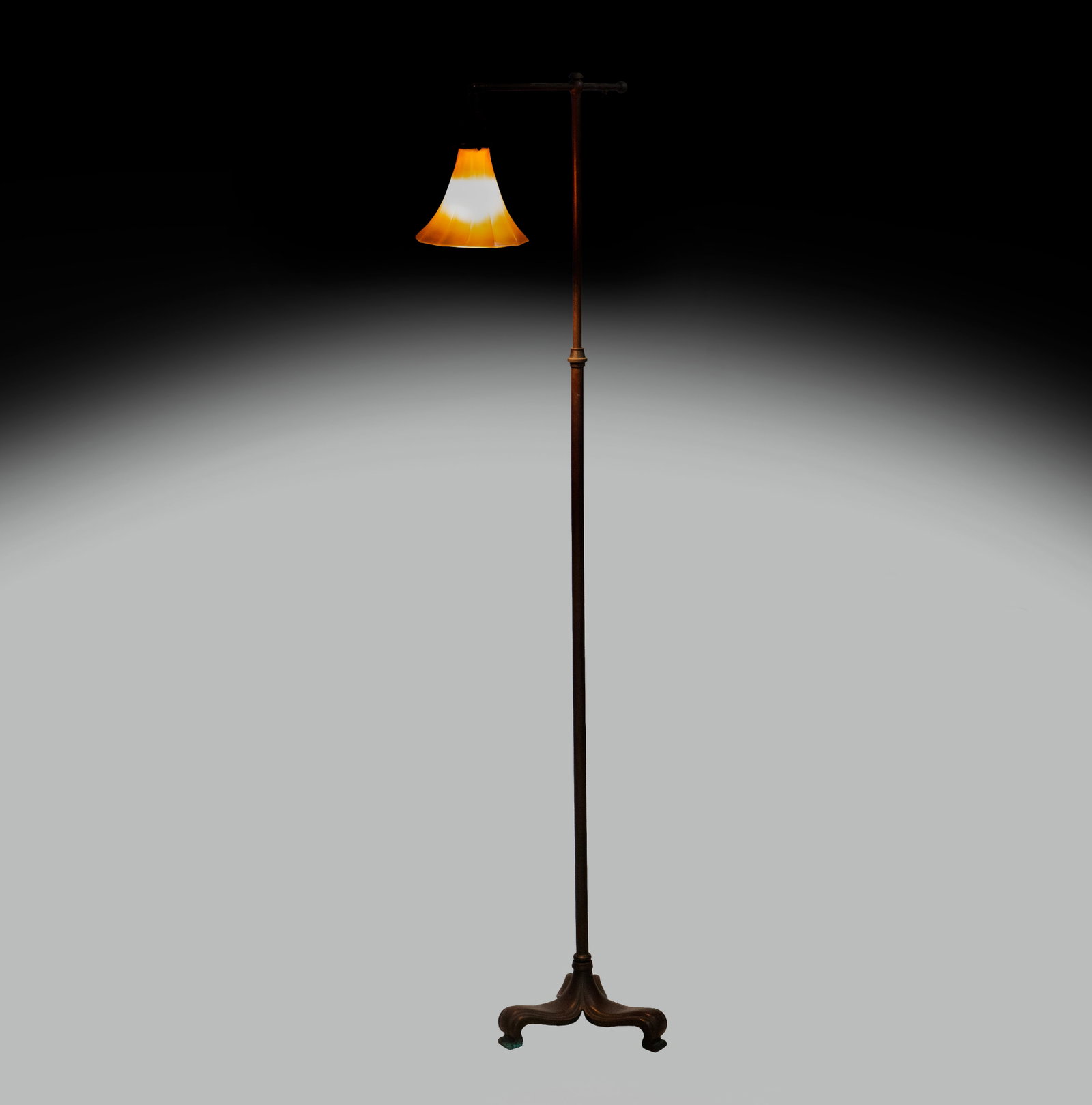 Handel Floor Lamp with Steuben Aurene Shade (1 of 18)