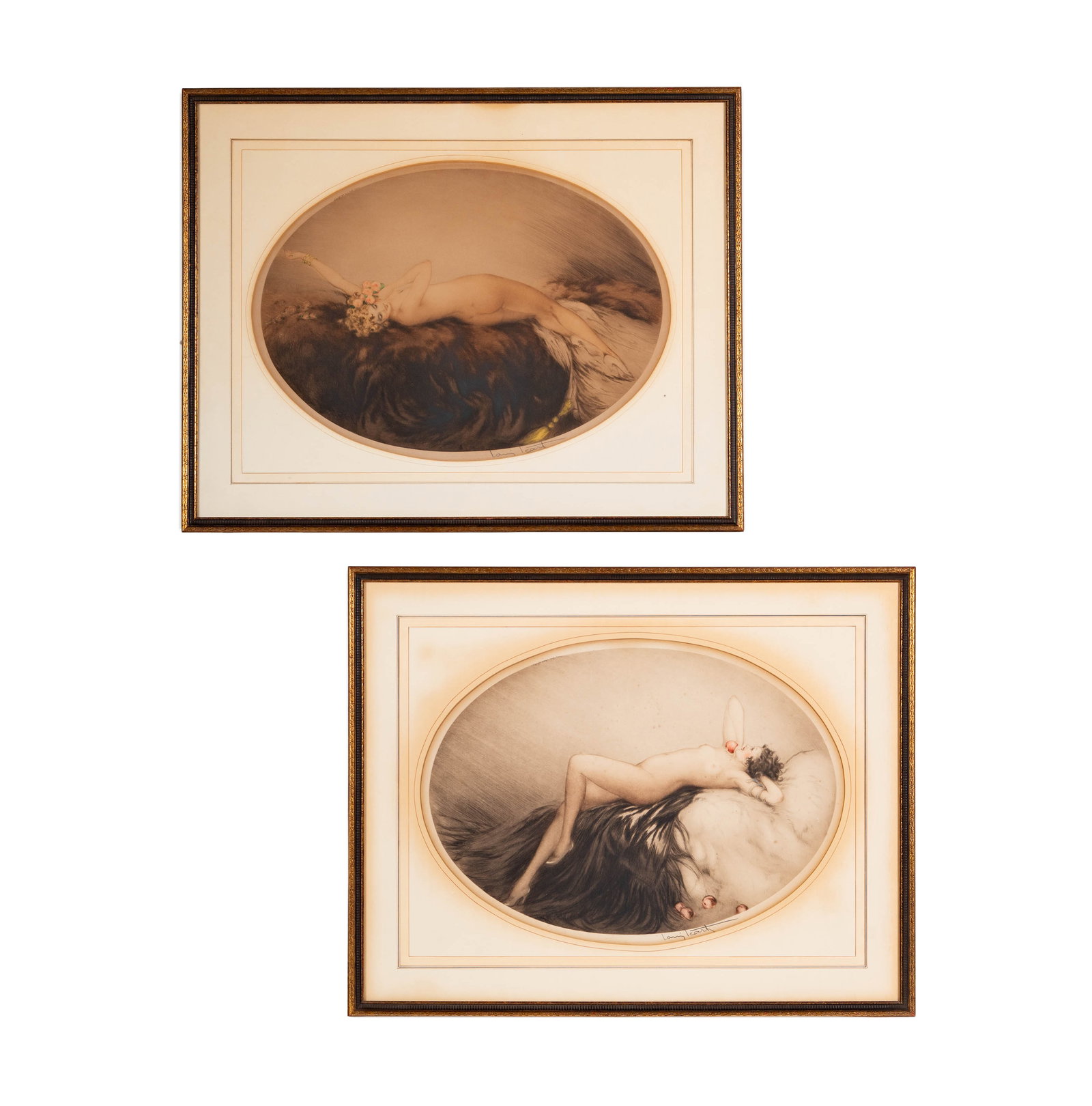 Louis Icart (1888-1950), Two Works, Recumbent Models (1 of 18)