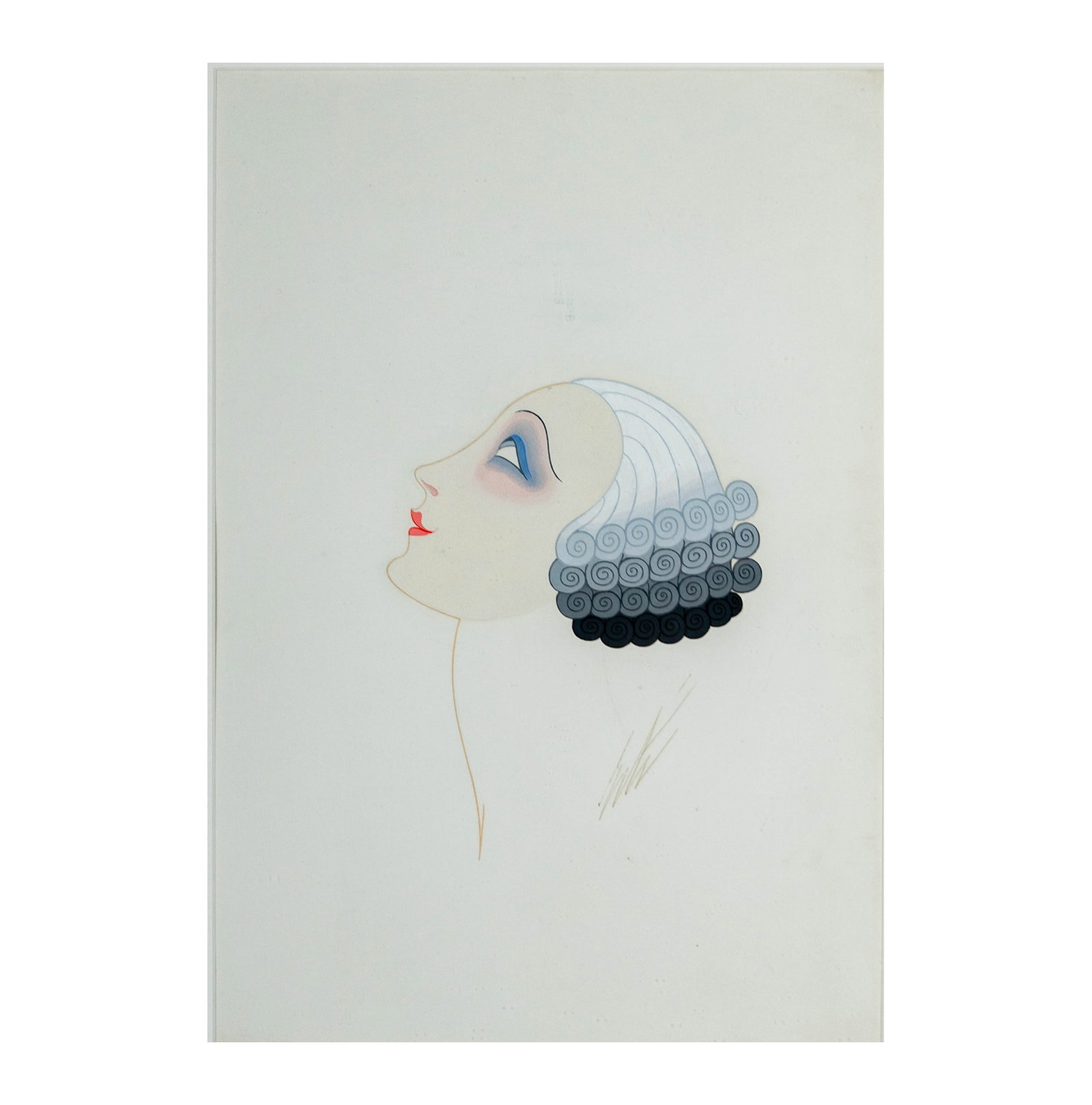 Erte (Romain De Tirtoff), Russian/ French, 1892-1990, Deco Portrait (1 of 9)