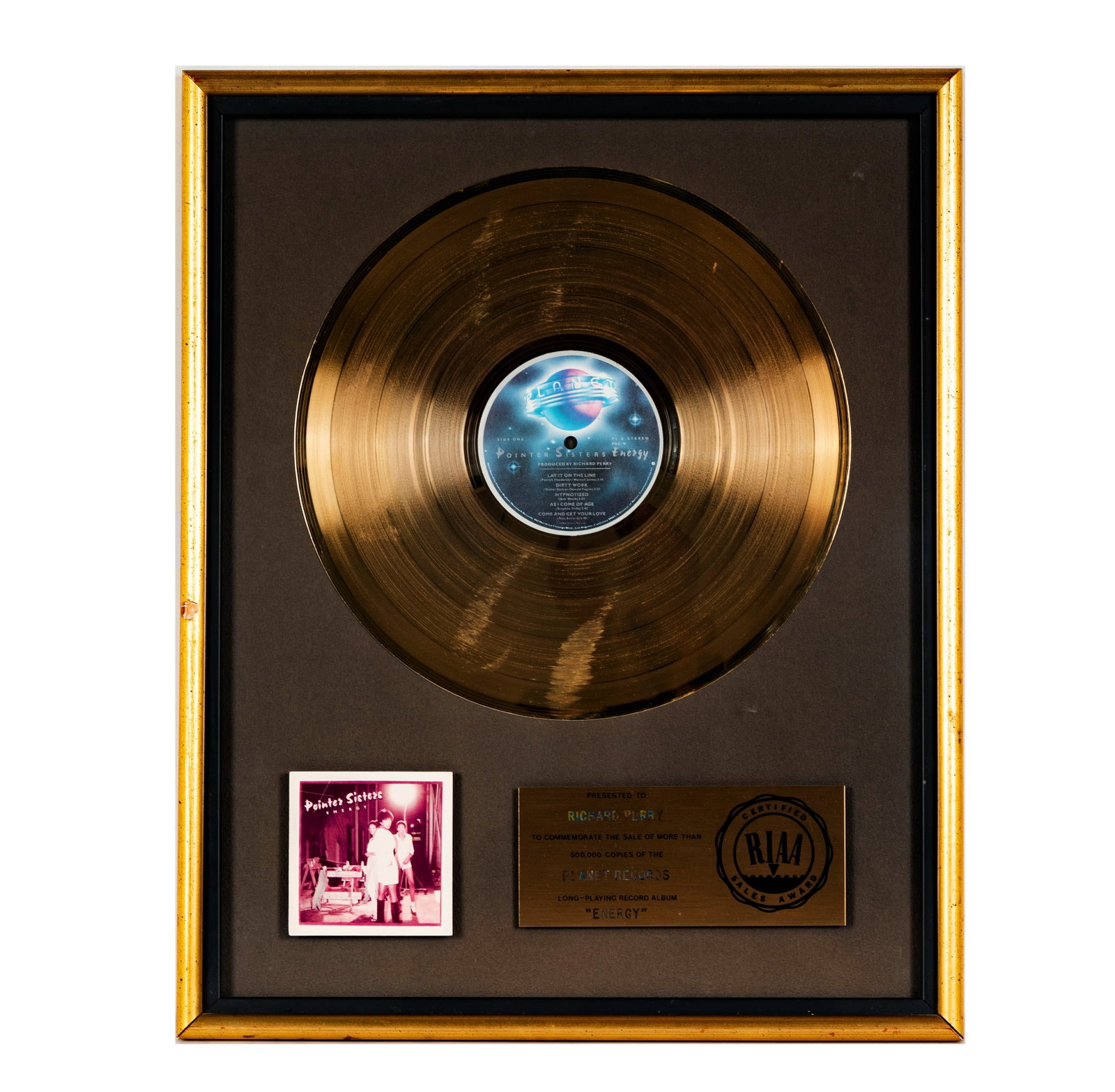 Richard Perry's Gold Record Pointer Sisters 'Energy' (1 of 6)