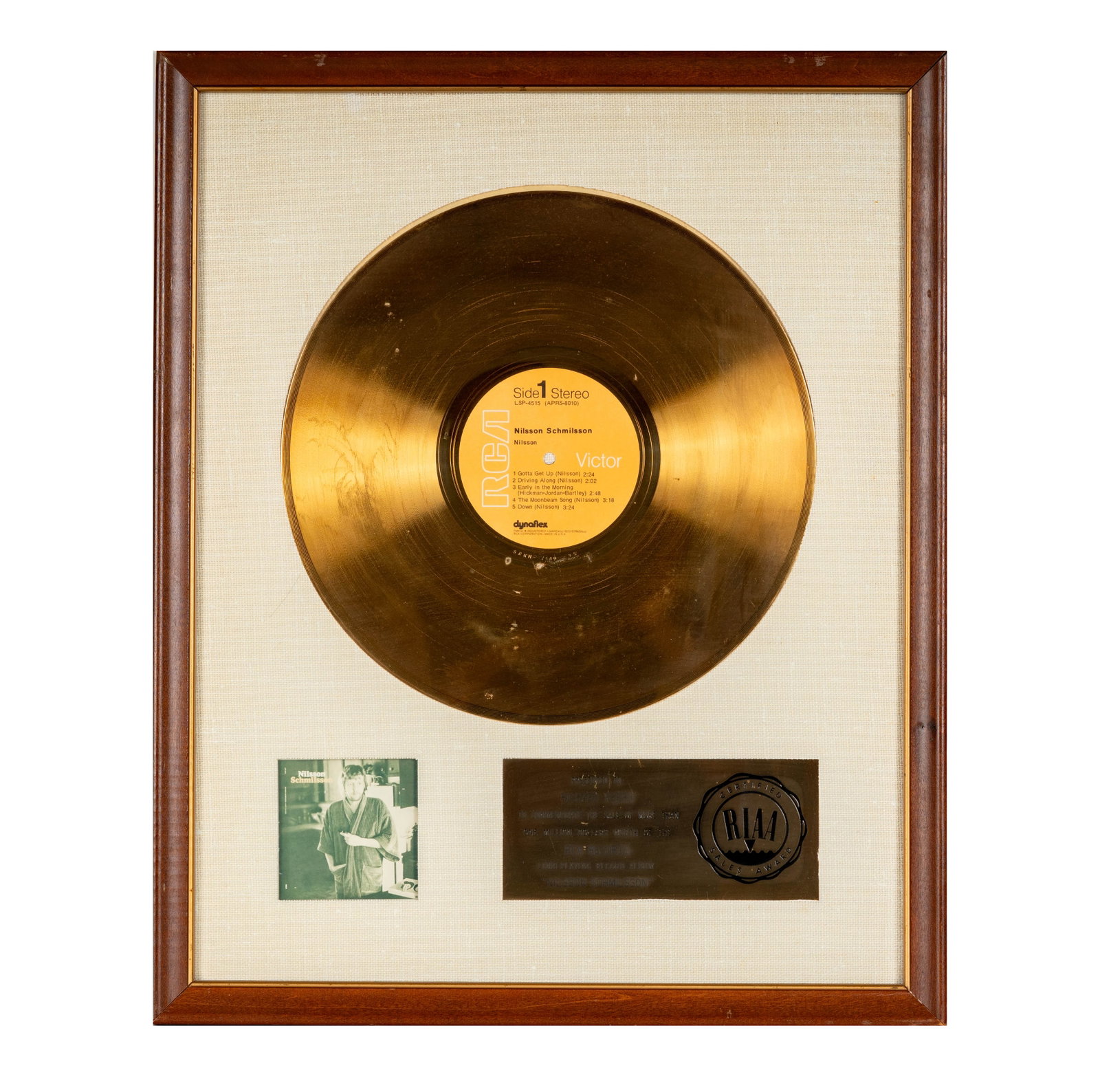 Richard Perry's Gold Record 'Nilsson Schmilsson' (1 of 6)