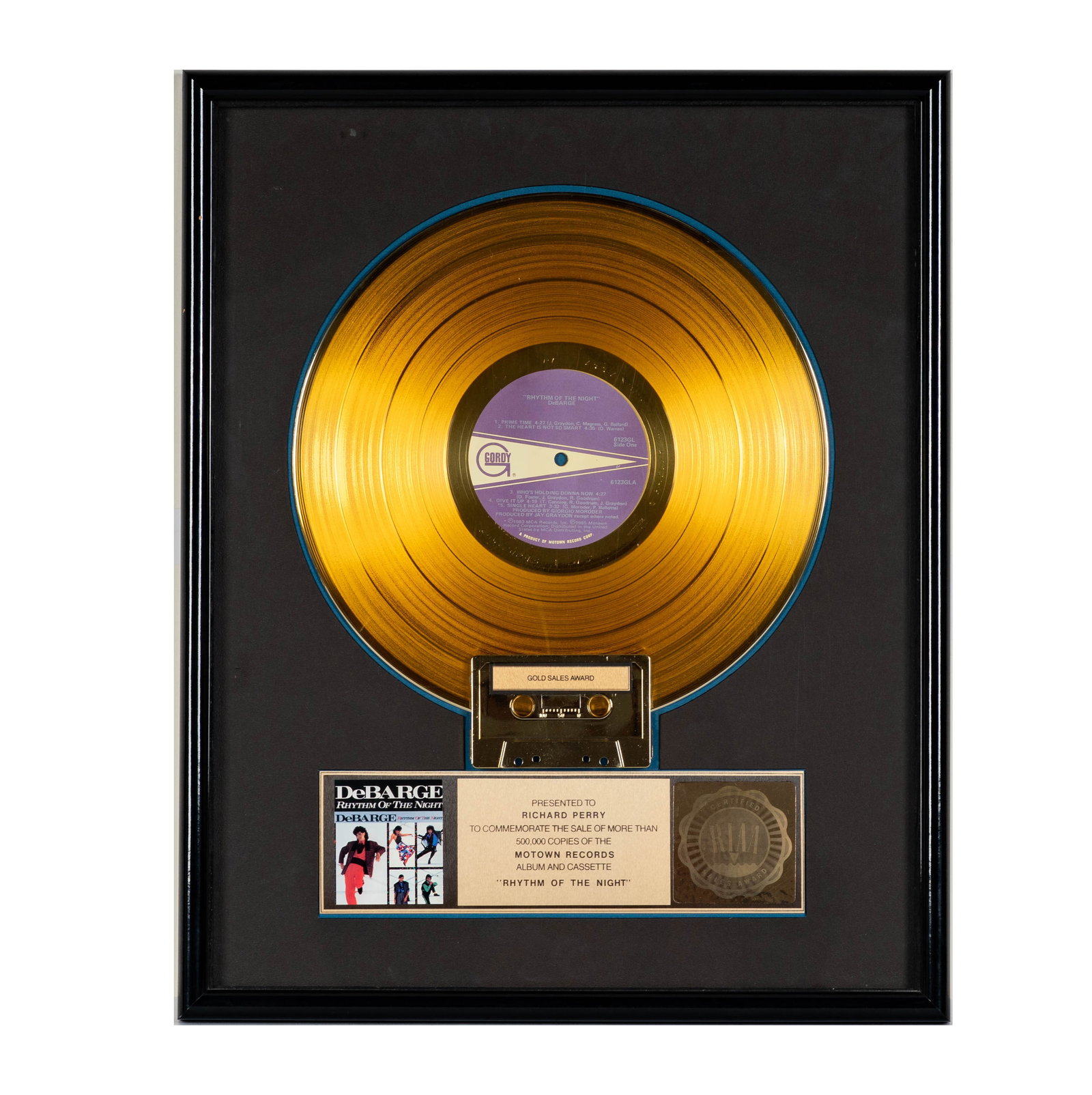 Richard Perry's Gold Record DeBarge 'Rhythm of the Night' (1 of 8)