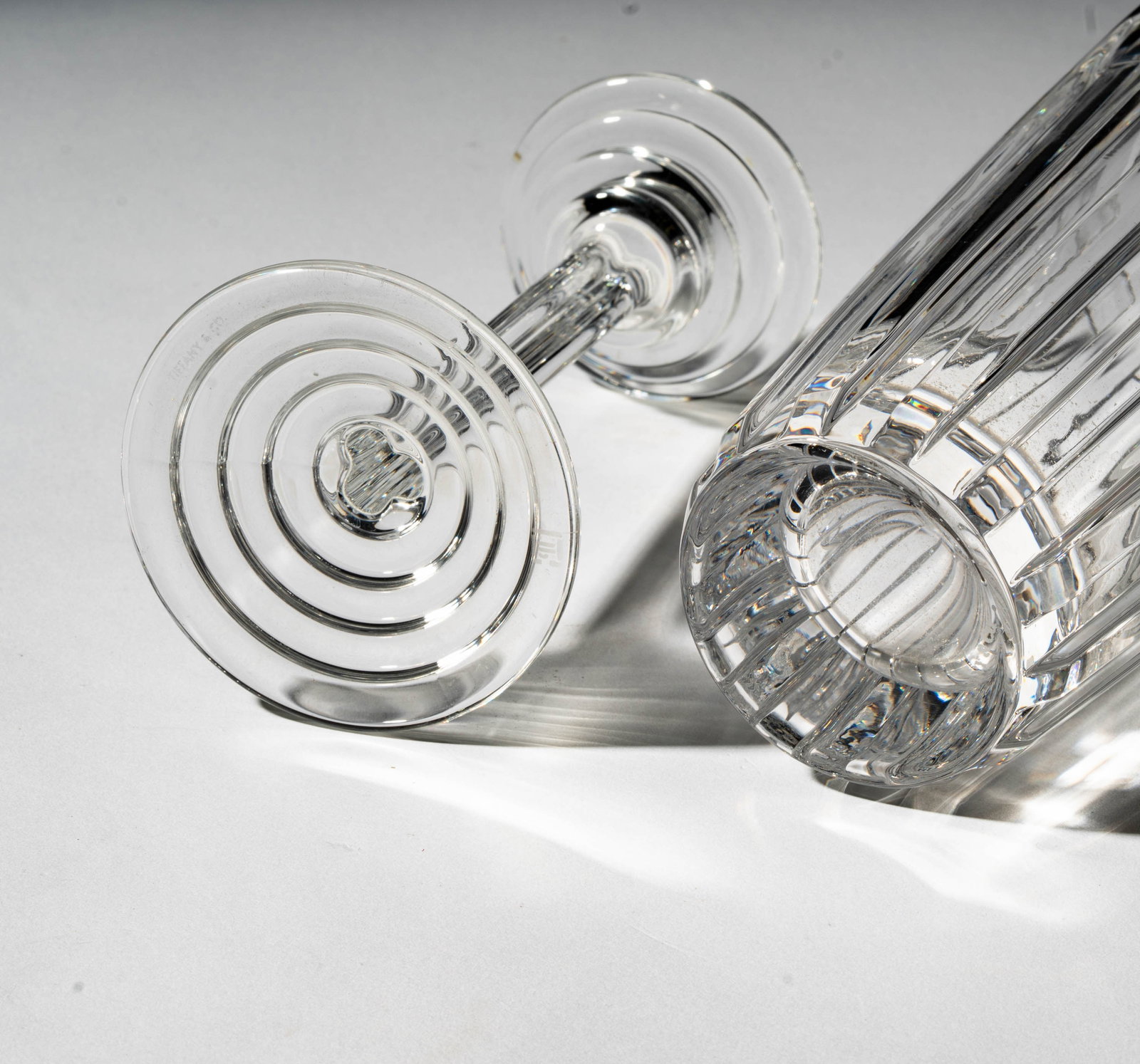 Three Designer Glass Table Articles - 11