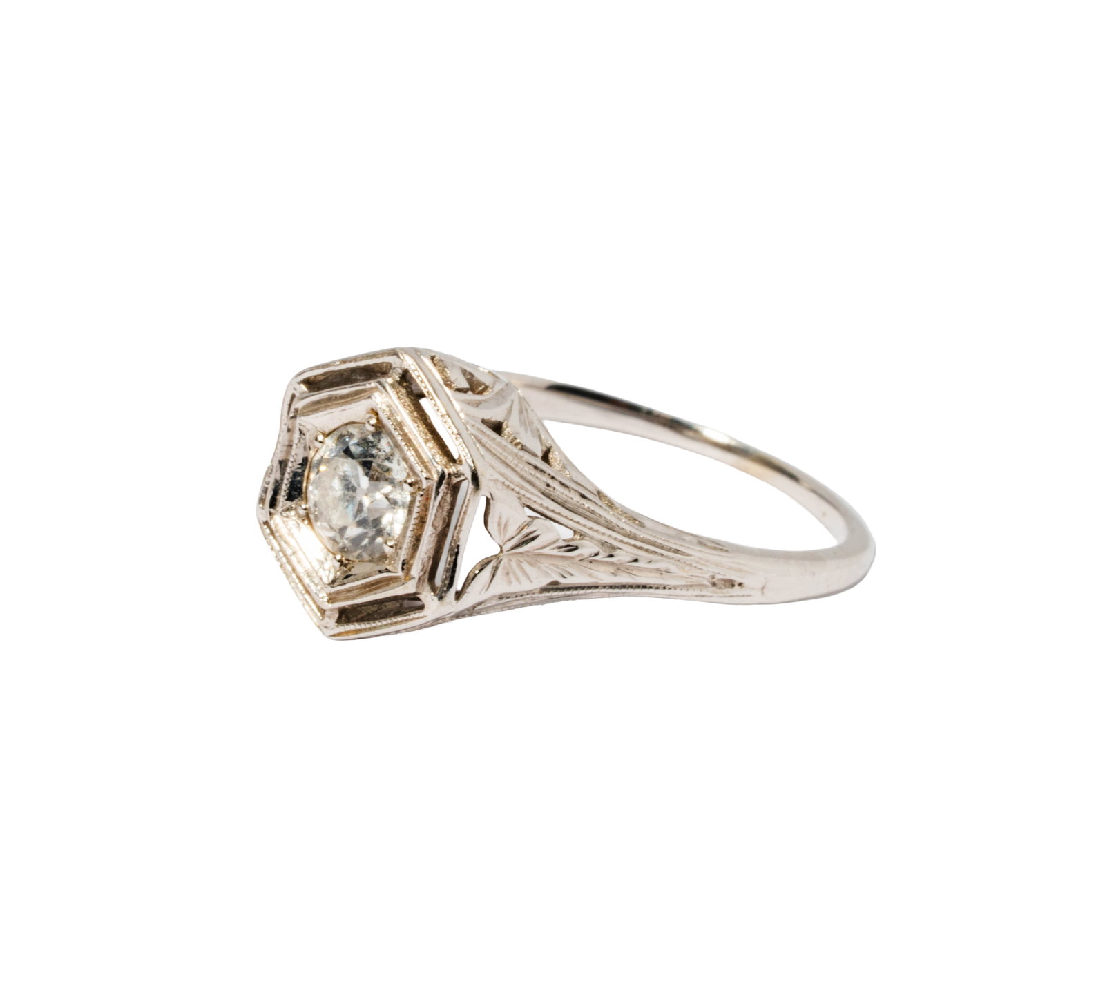 18 Karat White Gold Diamond Ring (1 of 6)