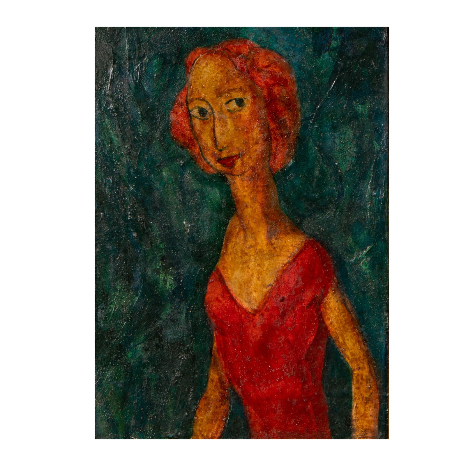 Alfred Henry Maurer, 1868-1932, Untitled: oil on board, signed upper right, 14 3/4 x 10 1/4 in., frame: 17 3/4 x 13 3/4 in.