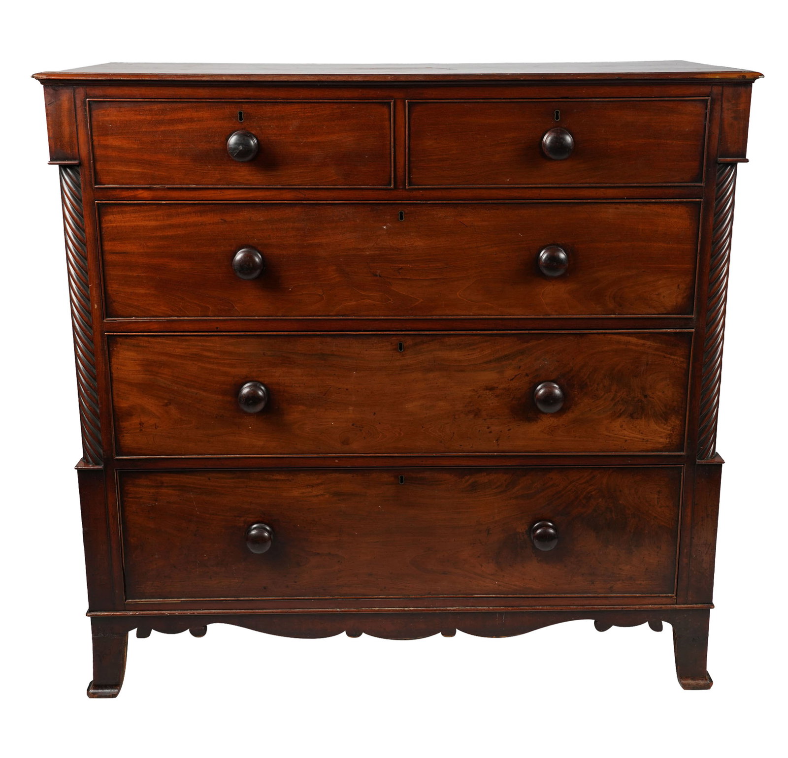 American Mahogany Chest of Drawers (1 of 11)
