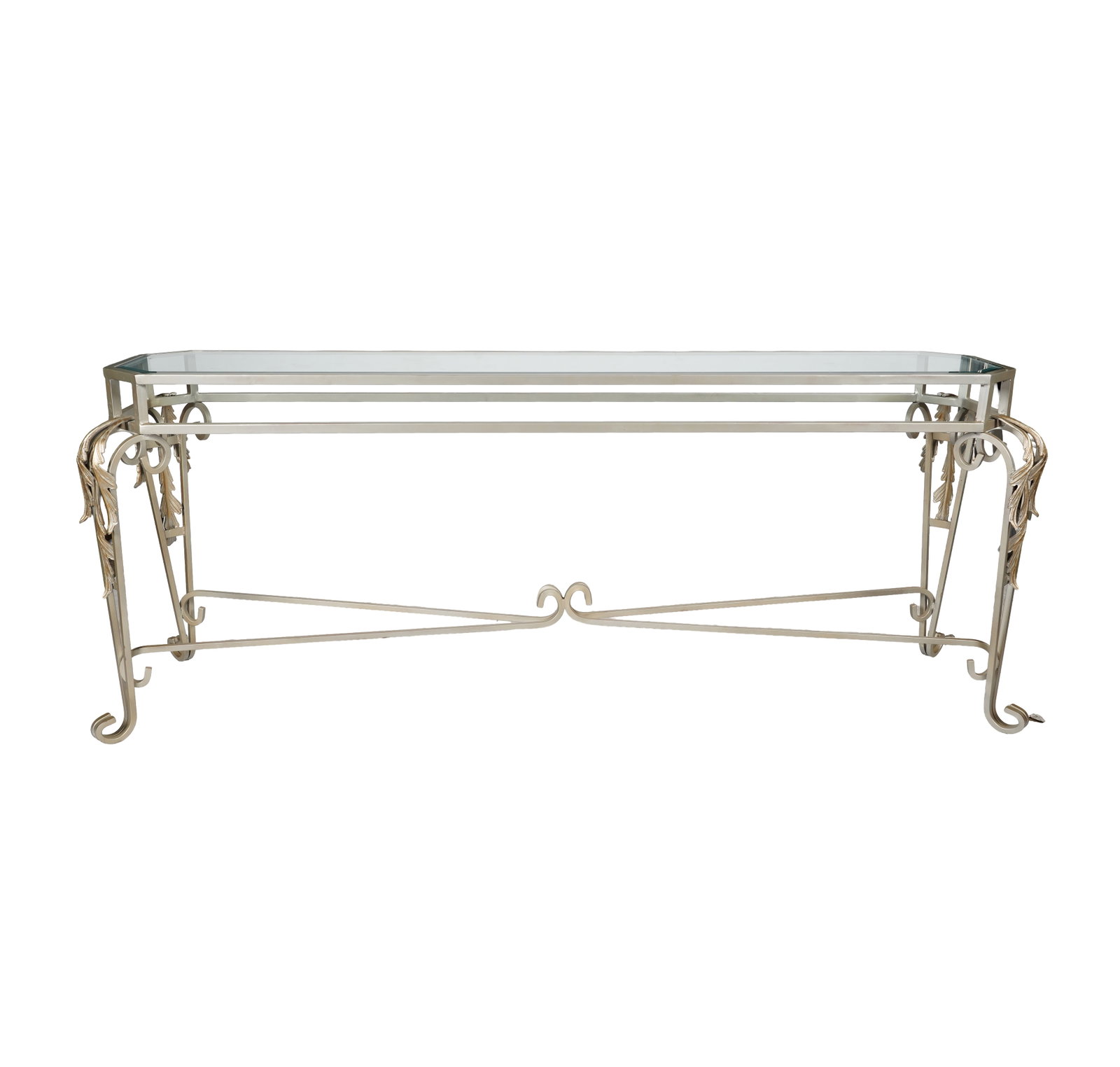 Metal and Glass Console Table (1 of 8)