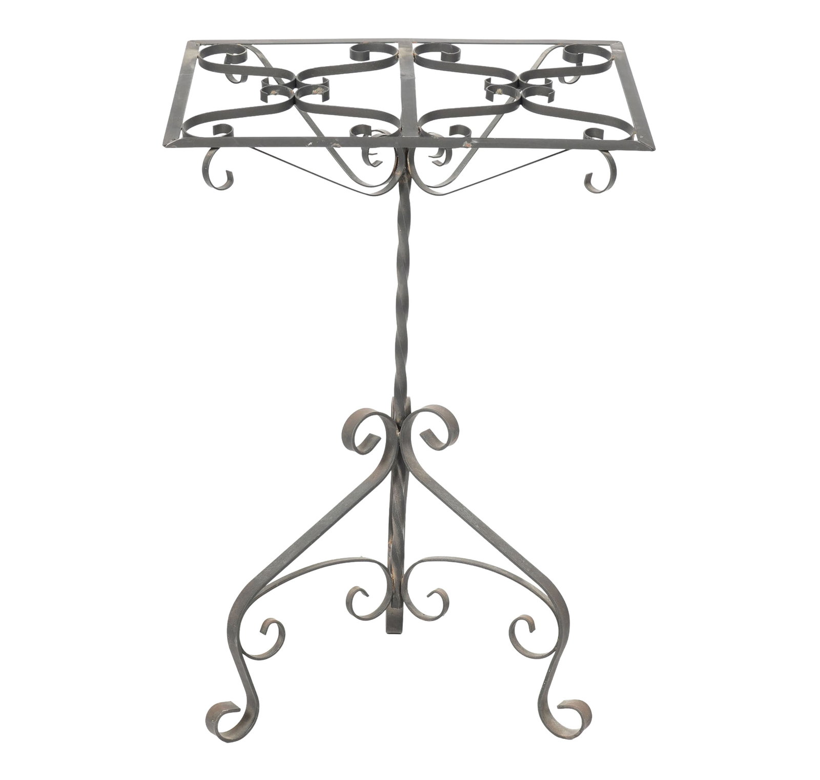 Iron Lectern: 34 1/2 x 23 x 19 in.
