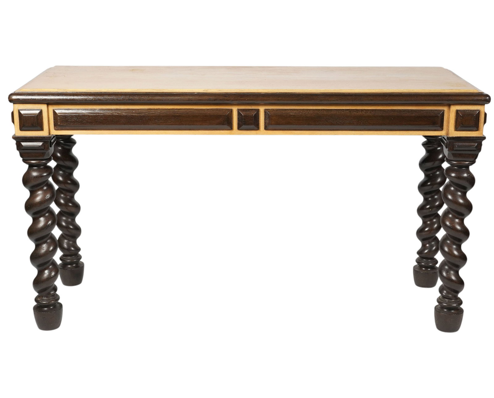 Carved Wood Barley Twist Console Table (1 of 8)