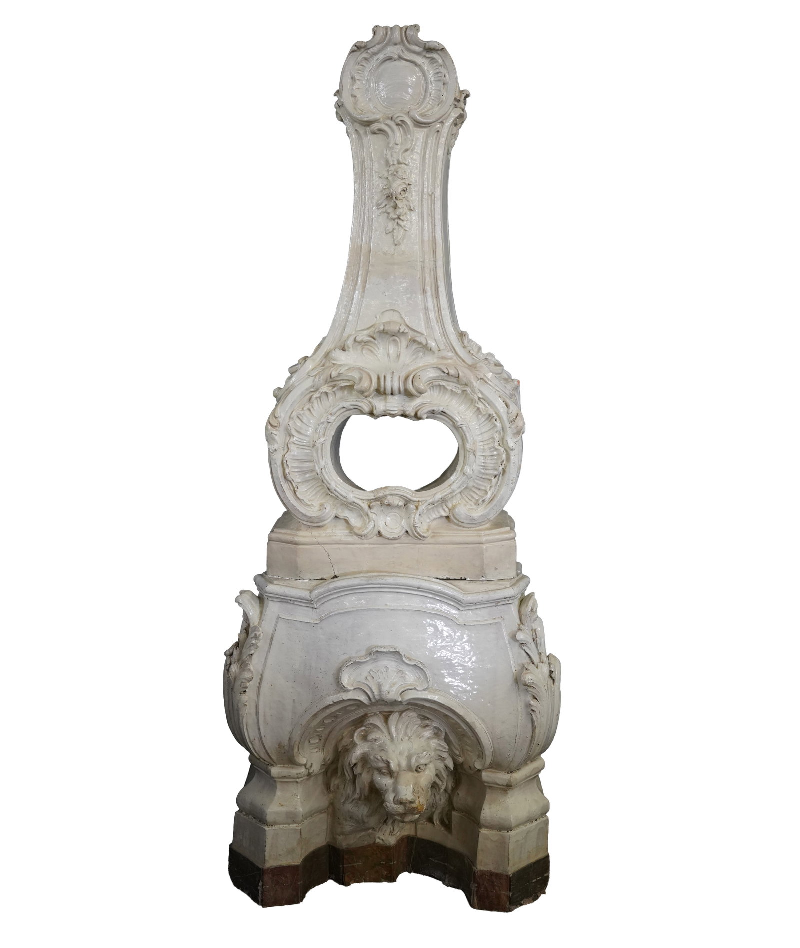 French Two Part Porcelain Ceramic Stove (1 of 18)