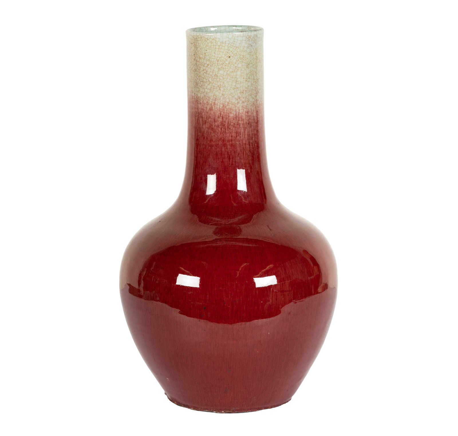 Large Chinese Oxblood Porcelain Vase (1 of 6)