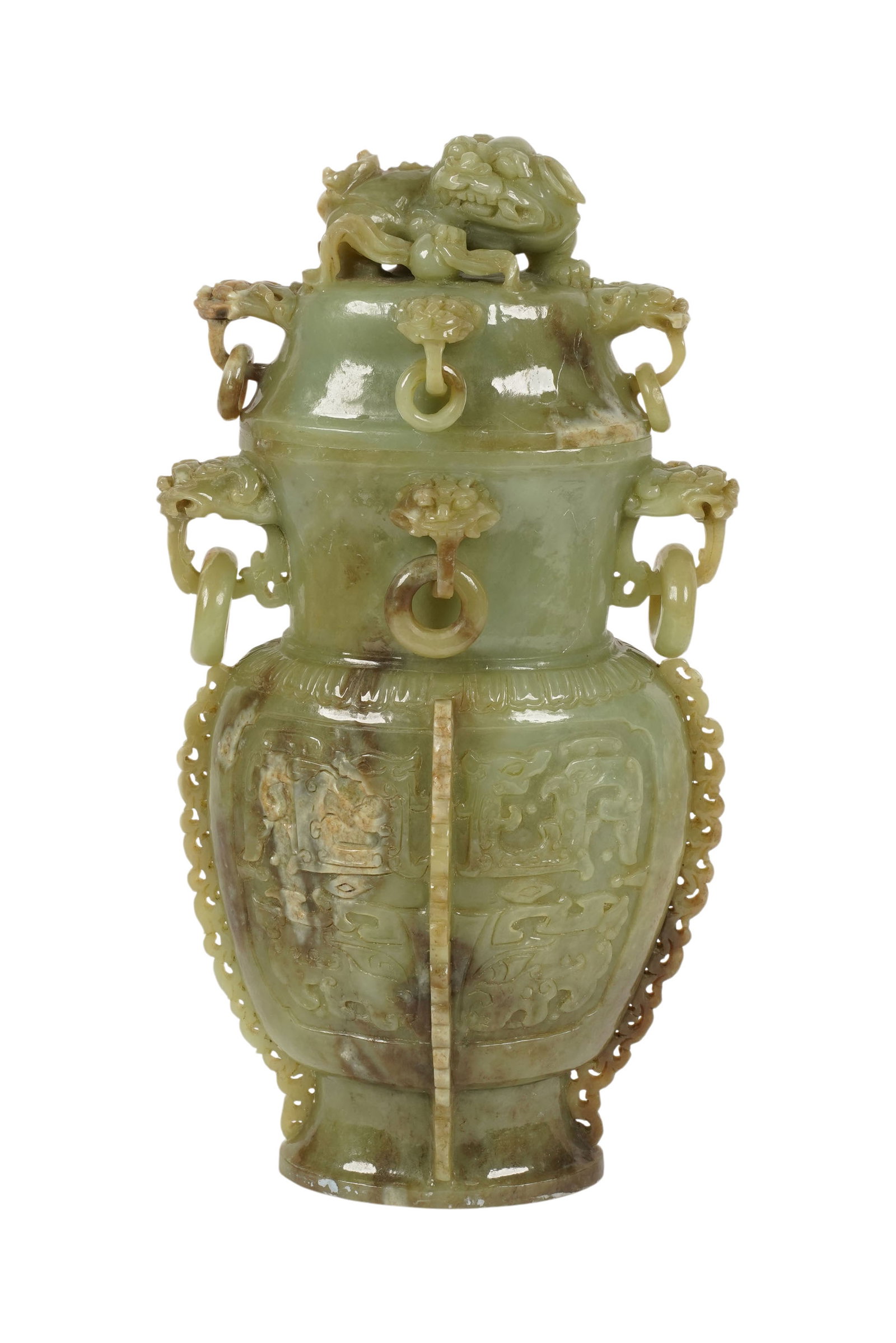 Chinese Green Stone Covered Censer (1 of 15)