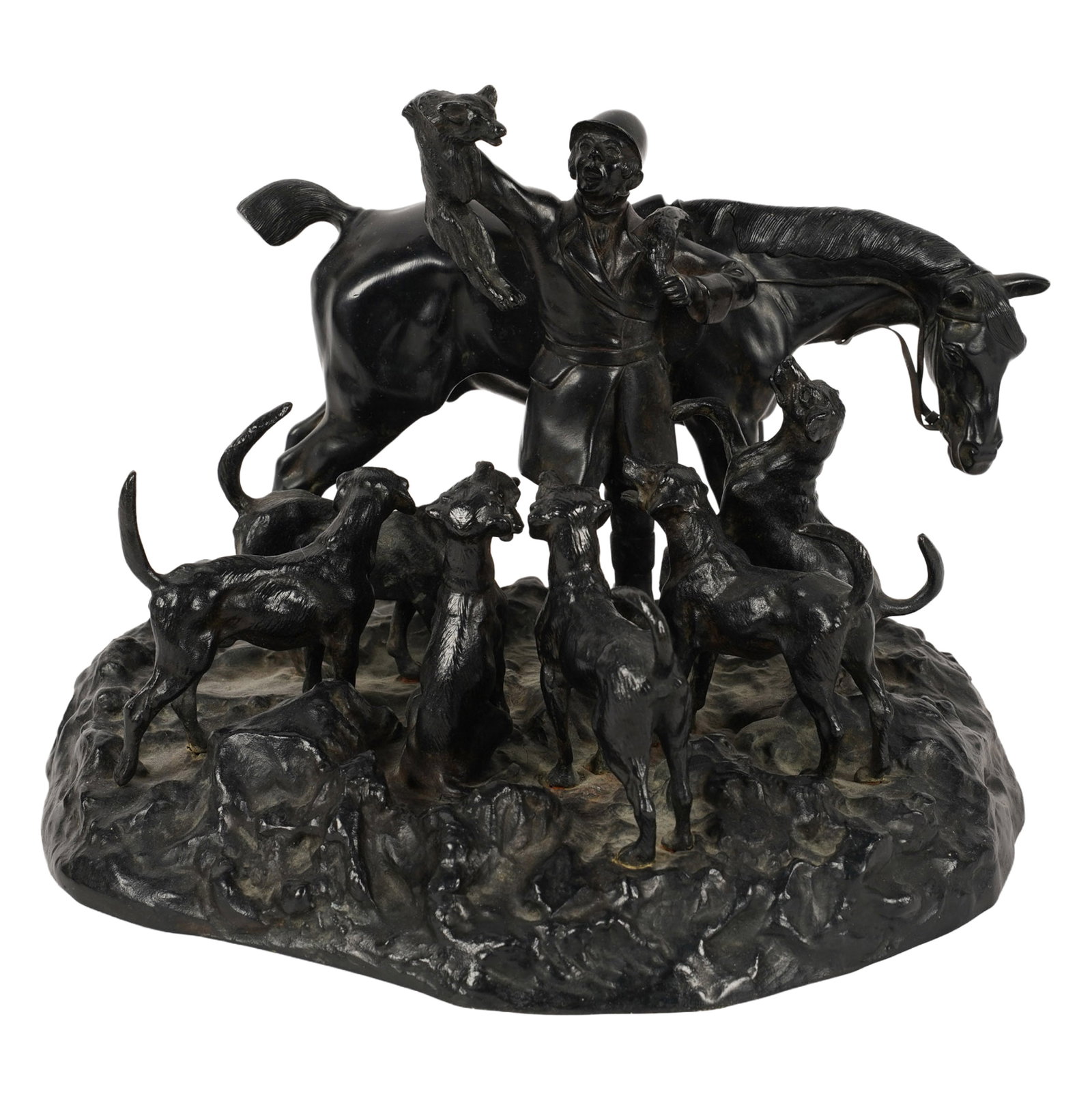Bronze Horse and Dog Sculpture (1 of 6)