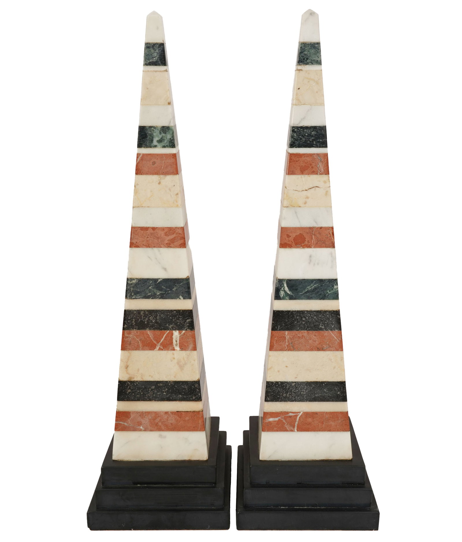 Pair of Specimen Marble Obelisks (1 of 11)