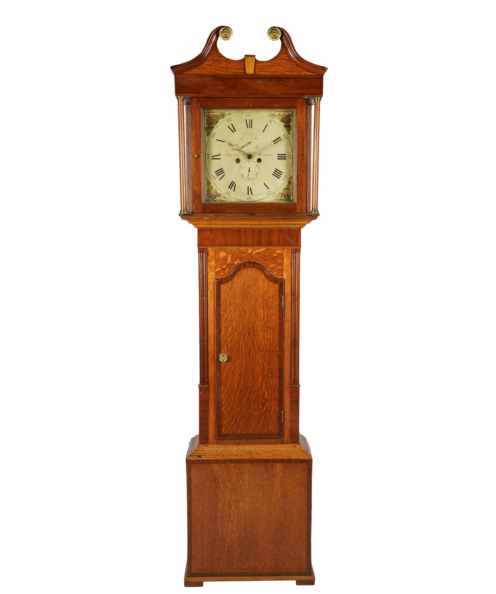 English oak longcase clock (1 of 10)