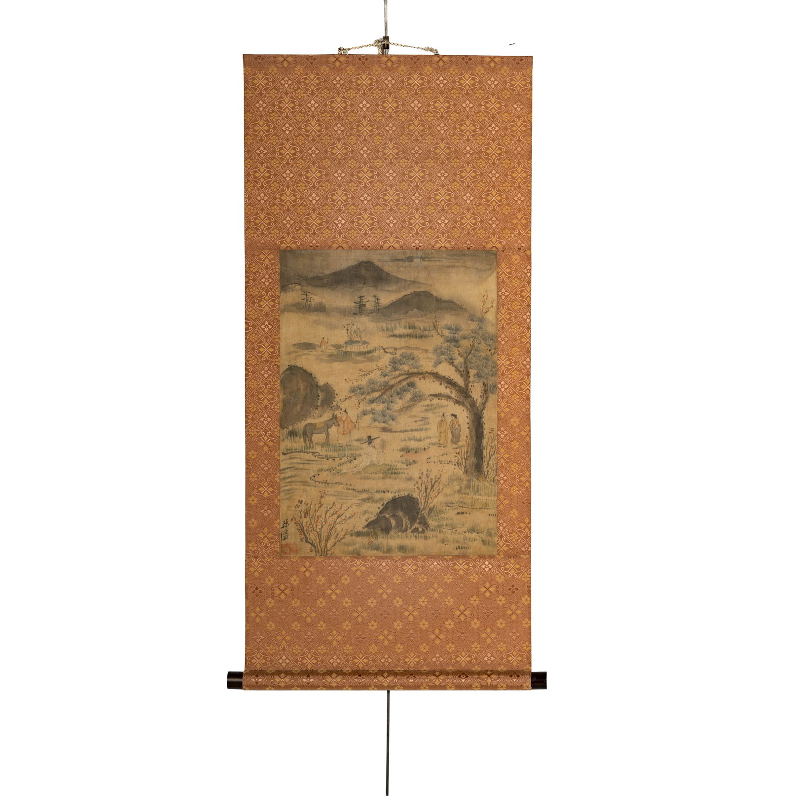Asian Landscape Painting on Silk Scroll (1 of 10)