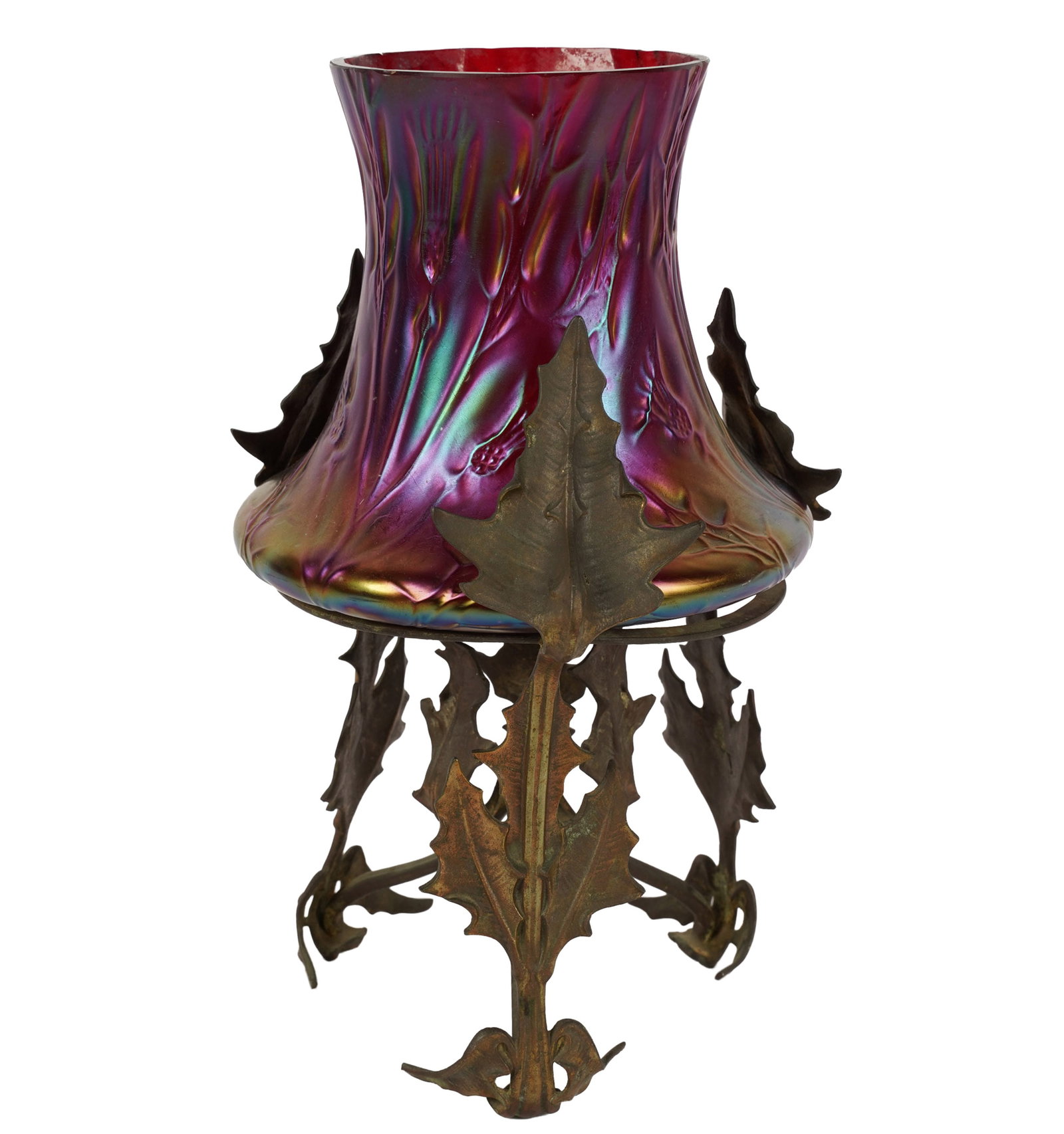 Loetz Art Glass Thistle Base Vase (1 of 6)