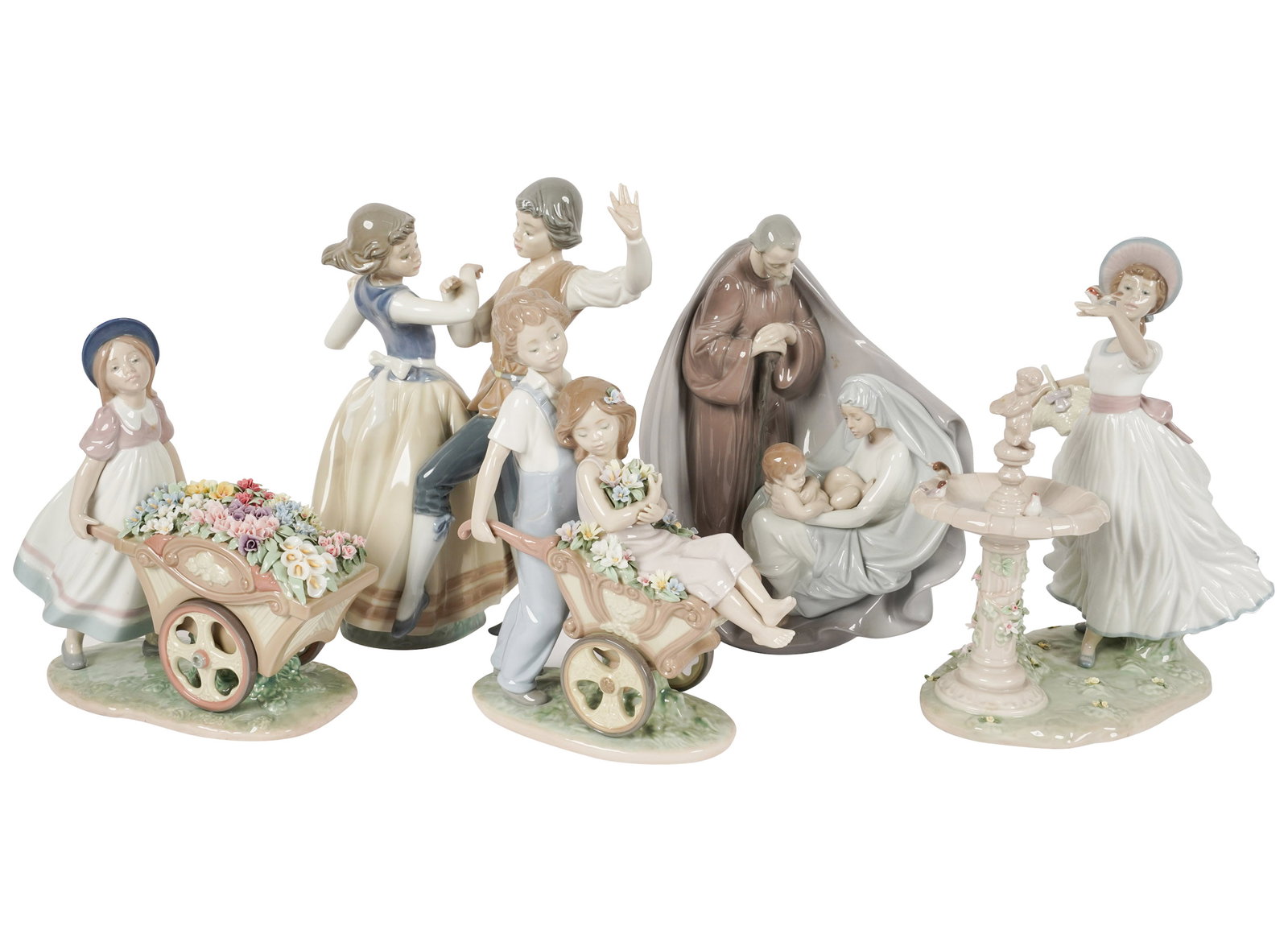 Group of Five Lladro Porcelain Groups (1 of 17)