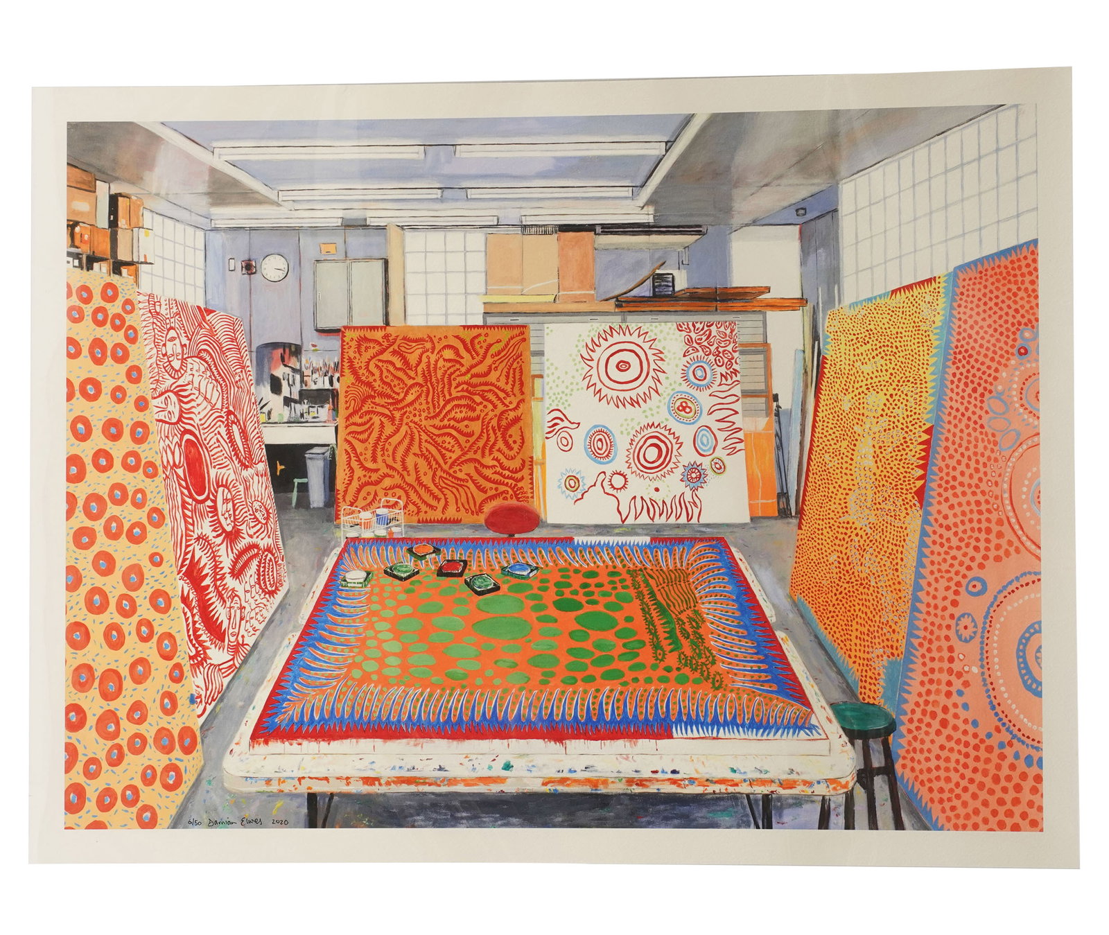 Damian Elwes (b. 1960), Kusama's Studio II (1 of 7)