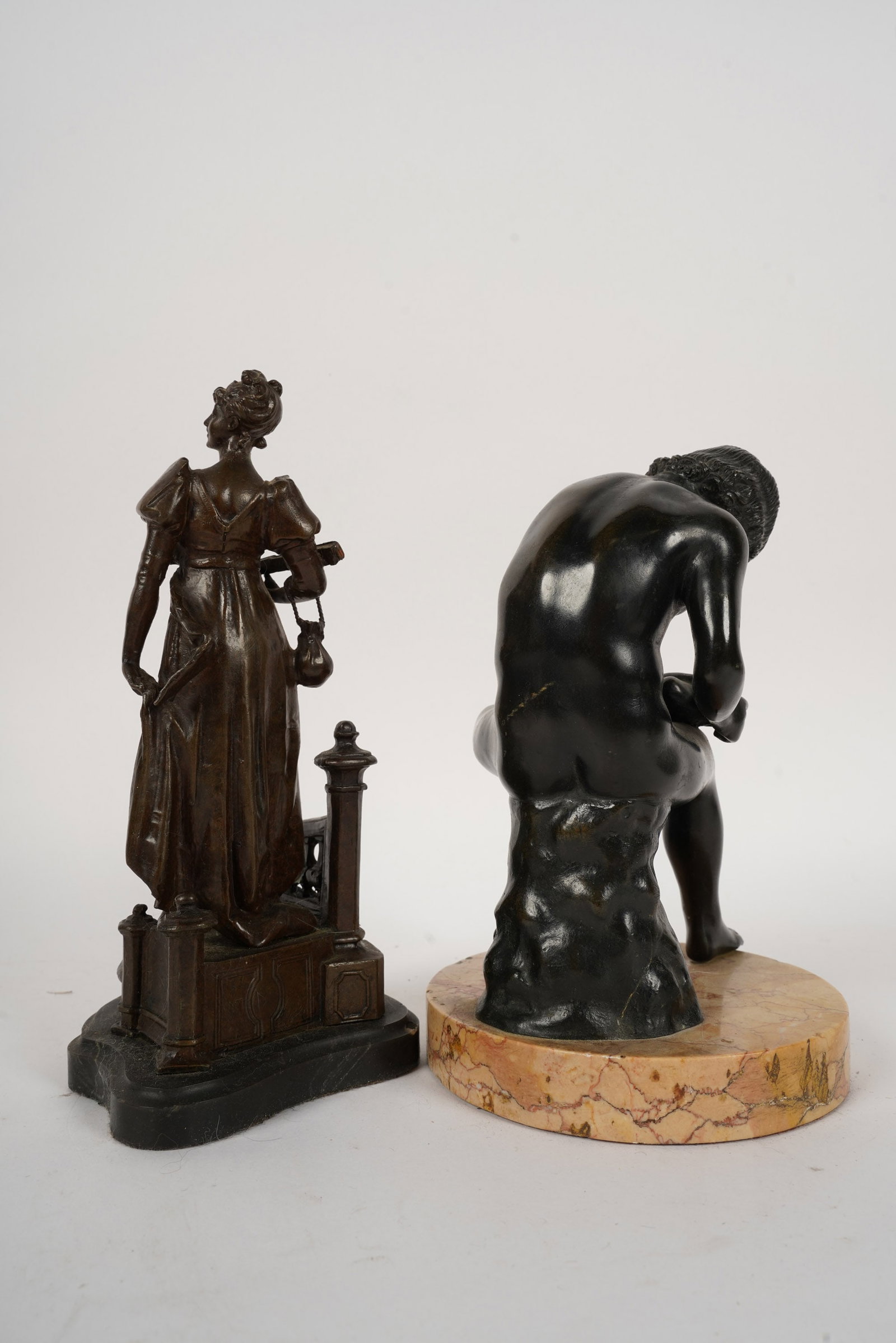 Two Assorted Bronze Figures - 7