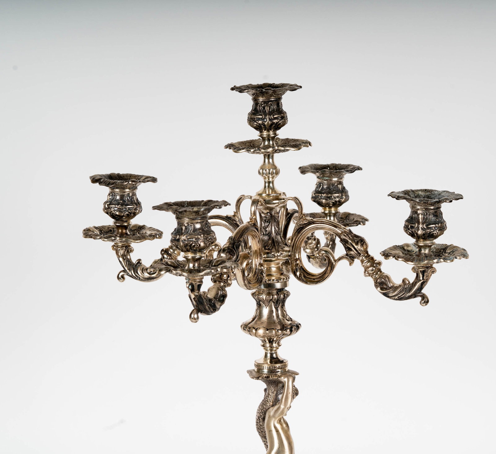 A .900 Silver Figural Candelabrum - 10