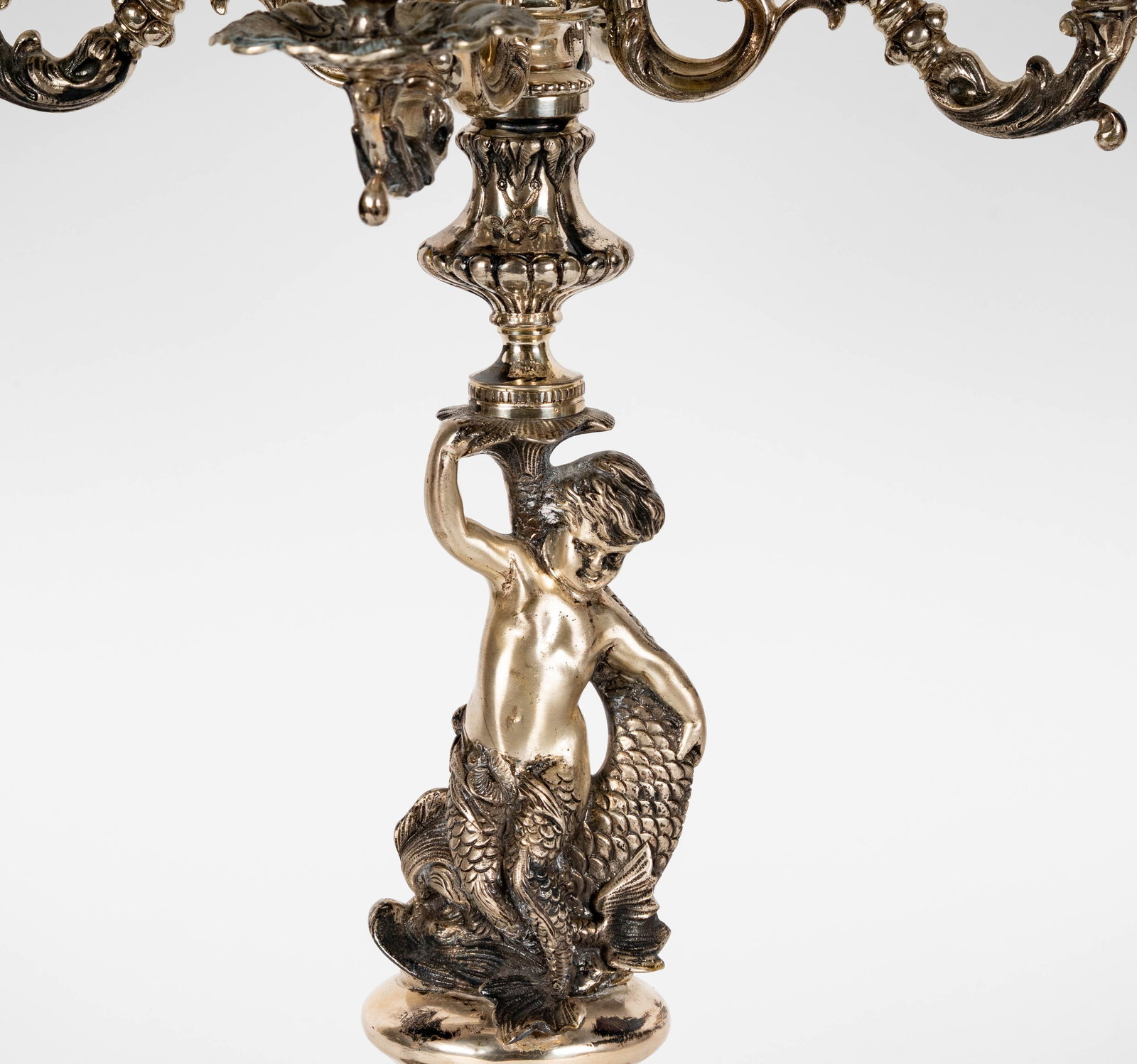 A .900 Silver Figural Candelabrum - 3