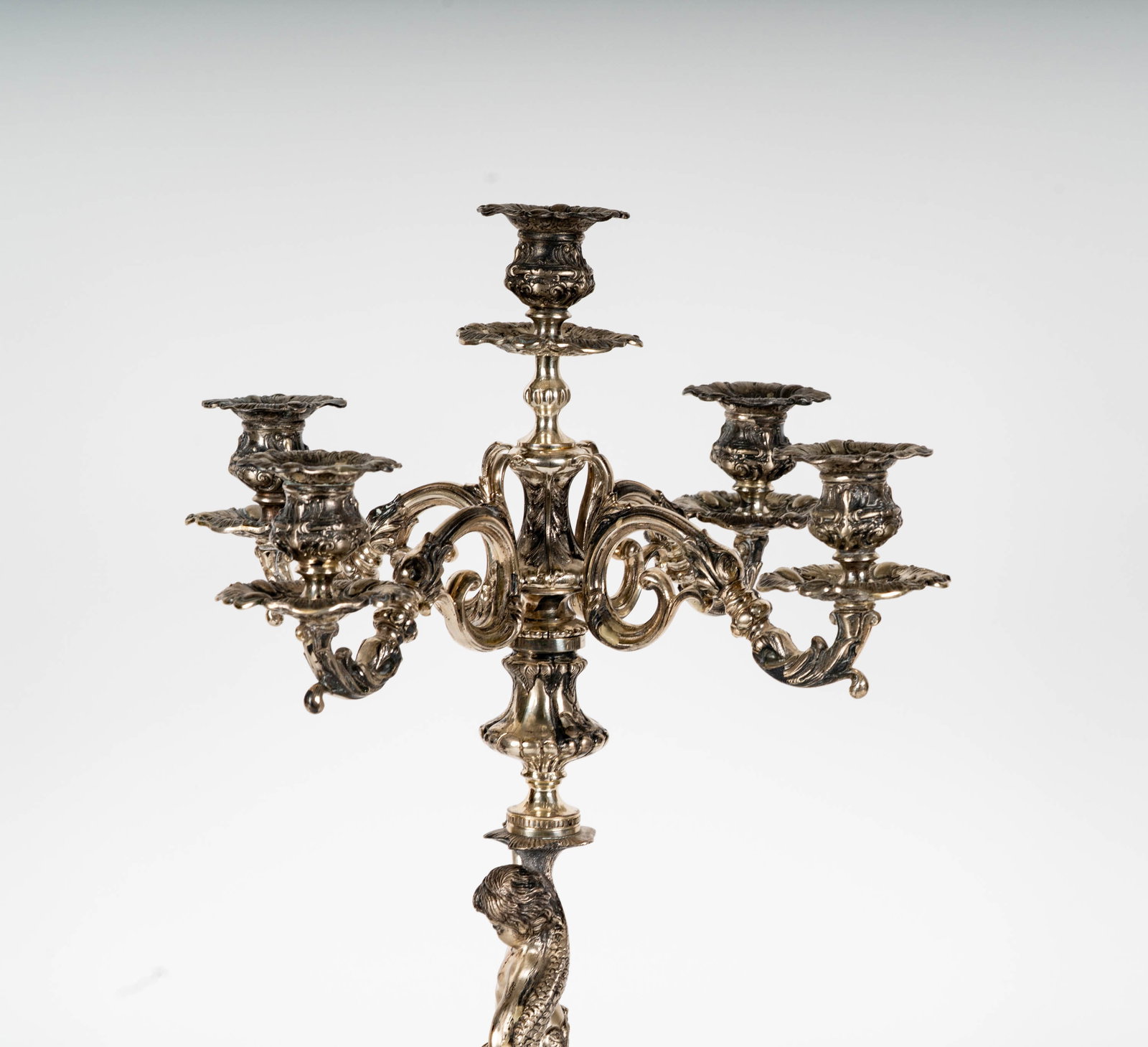 A .900 Silver Figural Candelabrum - 5