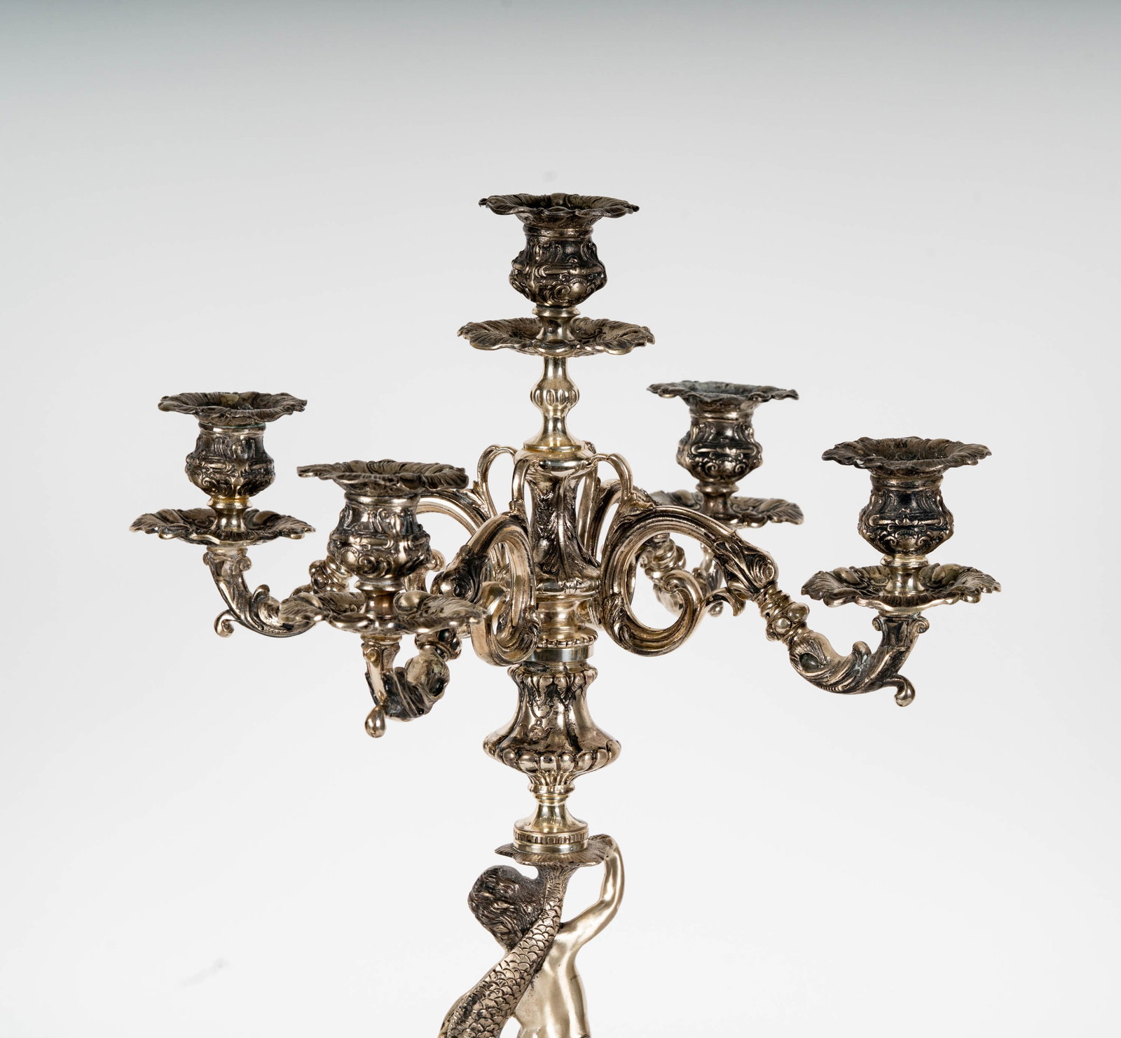A .900 Silver Figural Candelabrum - 7
