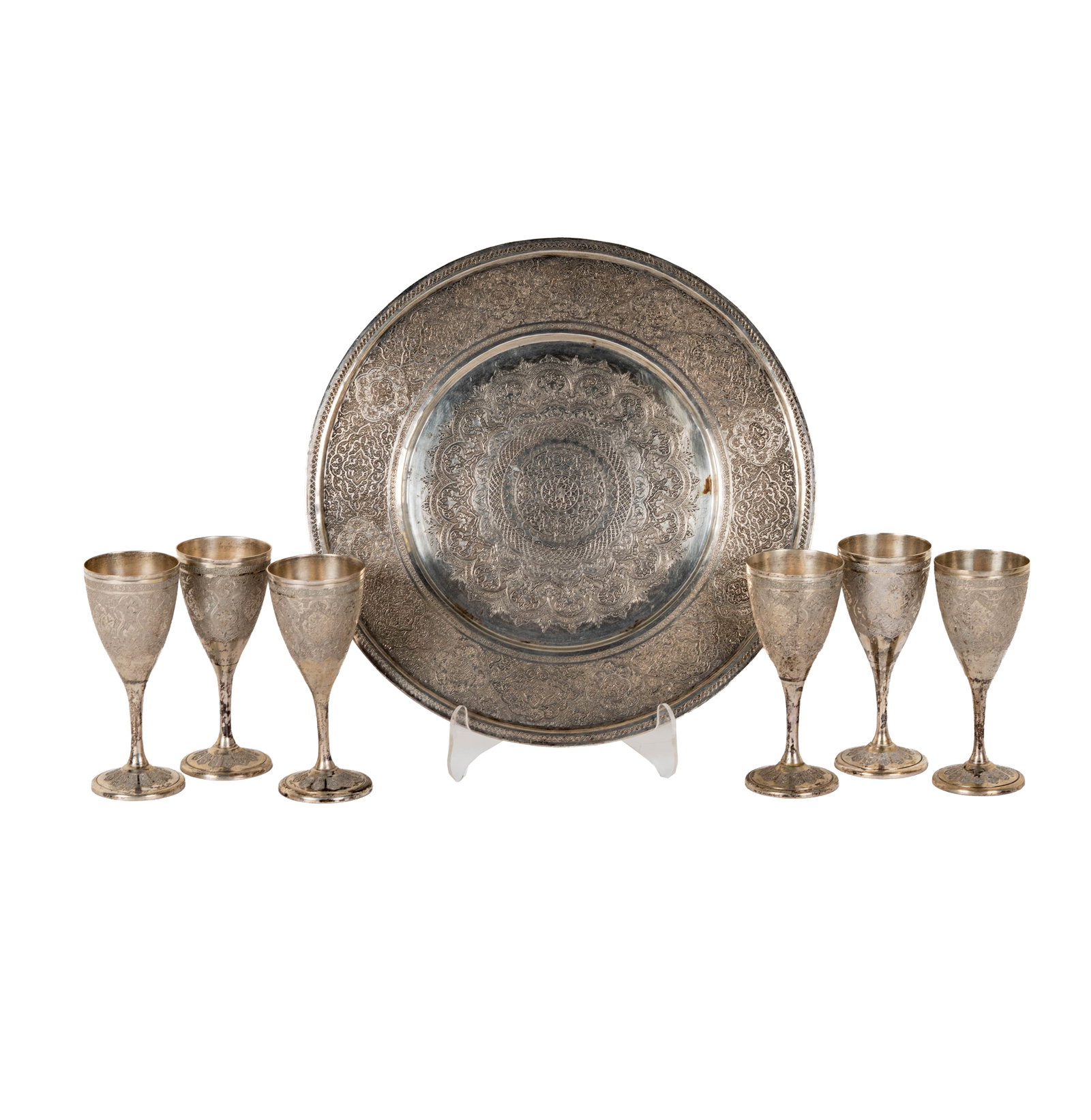 A Persian Silver Drink Set (1 of 15)