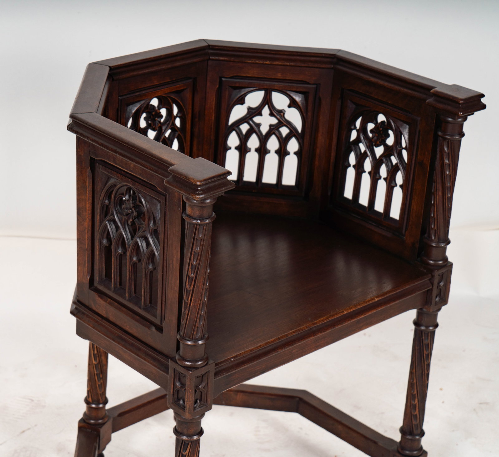 A Gothic Corner Chair - 4