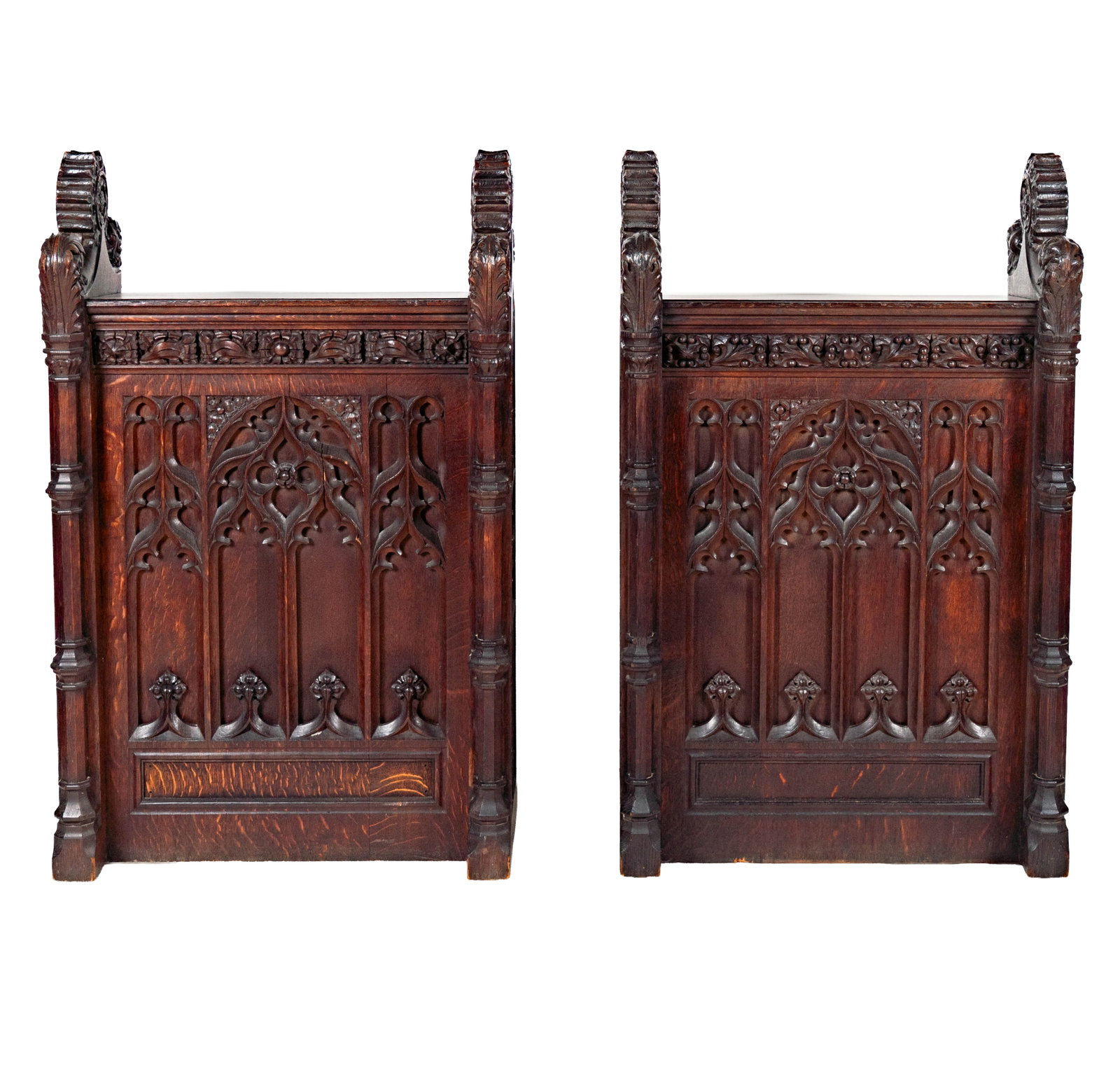 A Cher Owned Pair of Gothic Oak Lecterns: Juliens' 2006