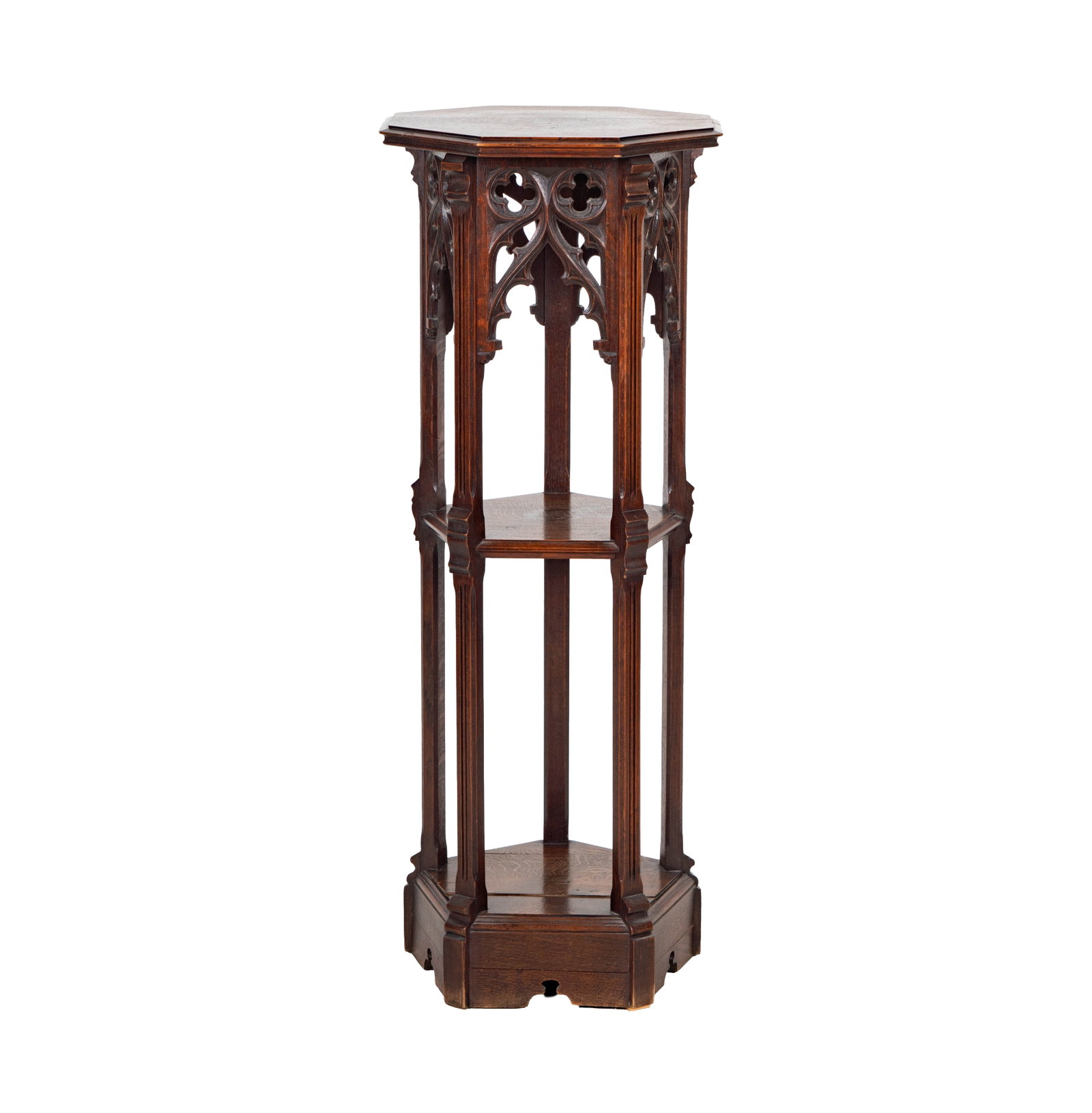 A Gothic Oak Tiered Fern Stand (1 of 16)