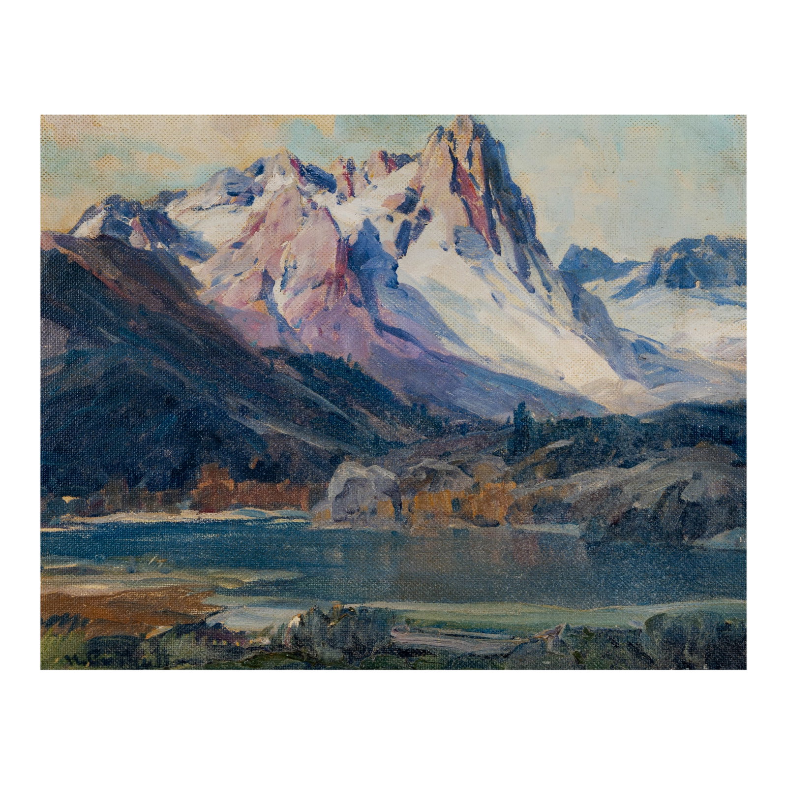Hanson Duvall Puthuff (American, 1875-1972): Lake, High Sierras (1 of 8)