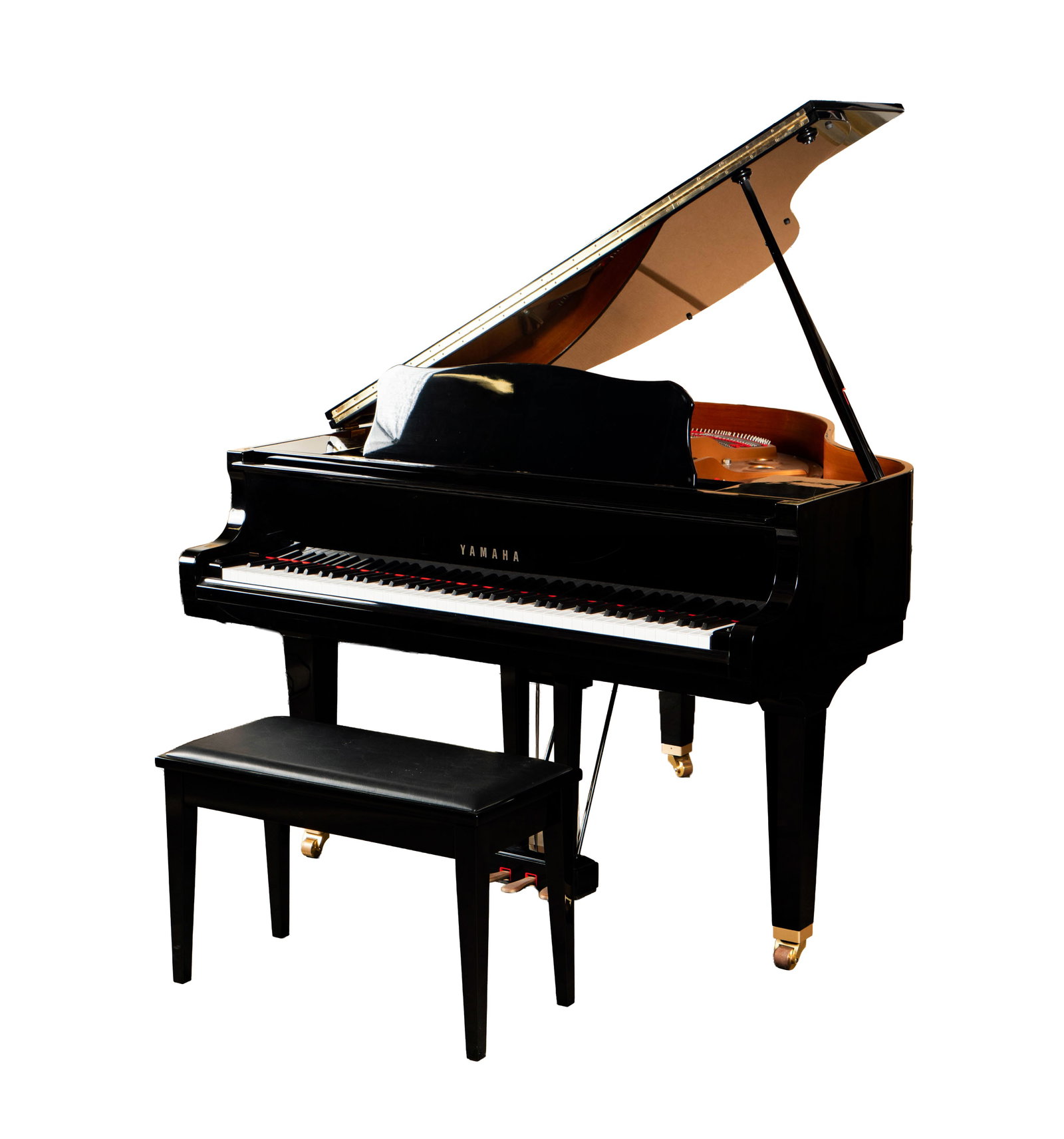 A Yamaha Model GB1 Black Lacquered Grand Piano (1 of 19)