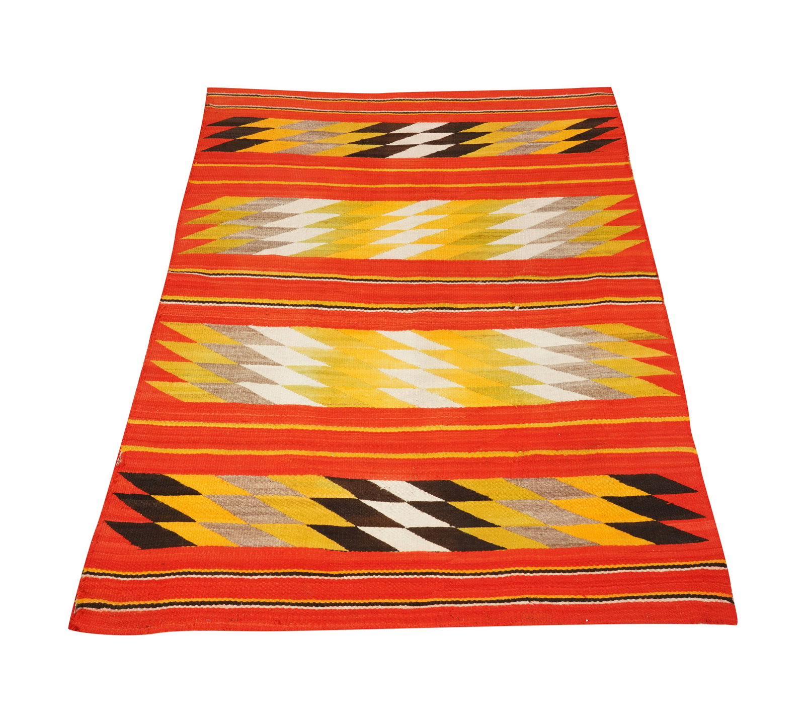 A Navajo Red Background Borderless Blanket (1 of 12)