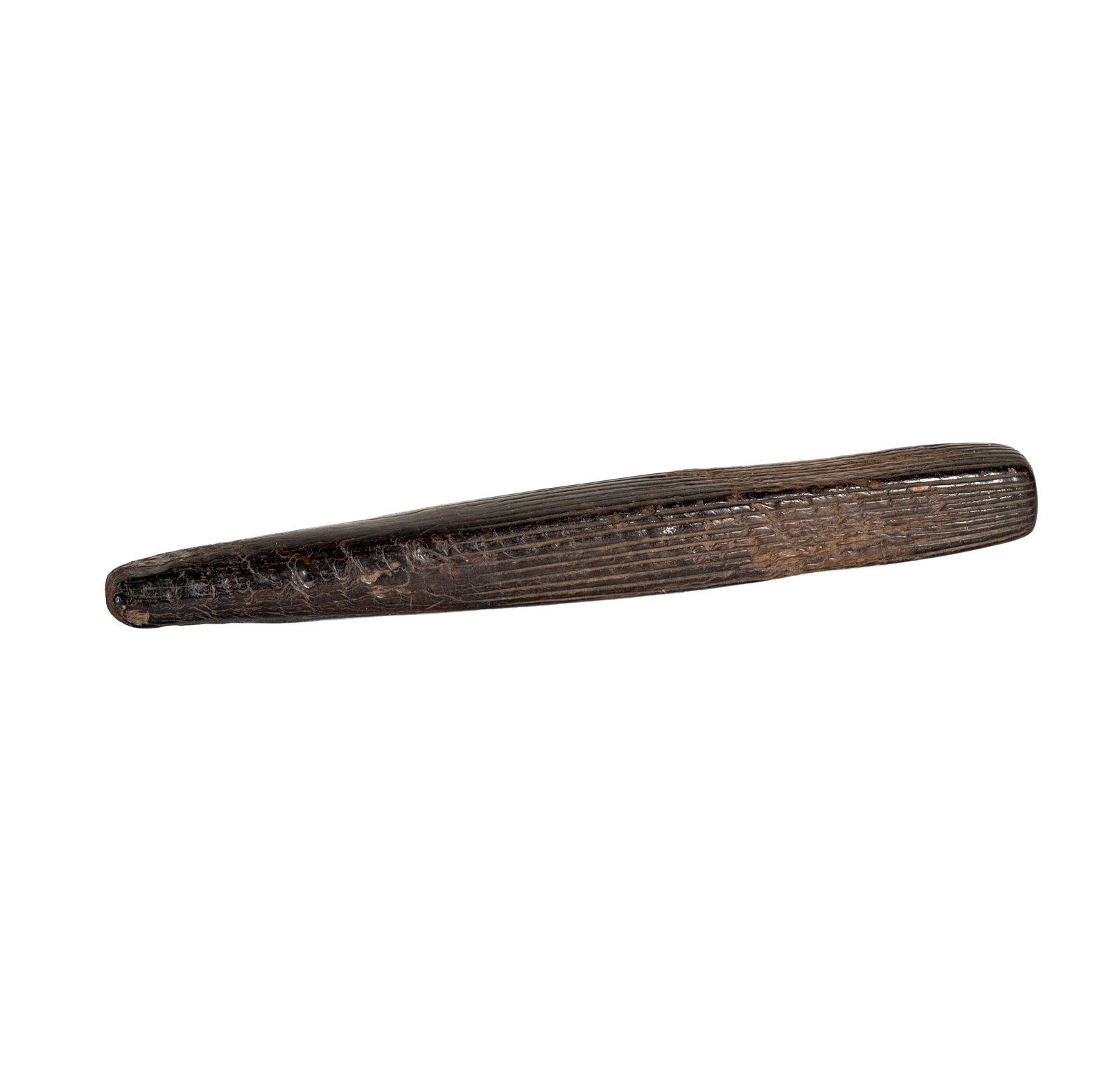 A Fijian Tapa Beater: wood, 14 1/2 in.