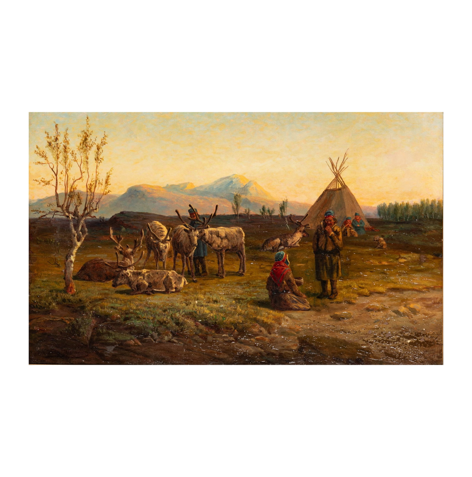 19th Century: Prairie Encampment with Reindeer (1 of 10)