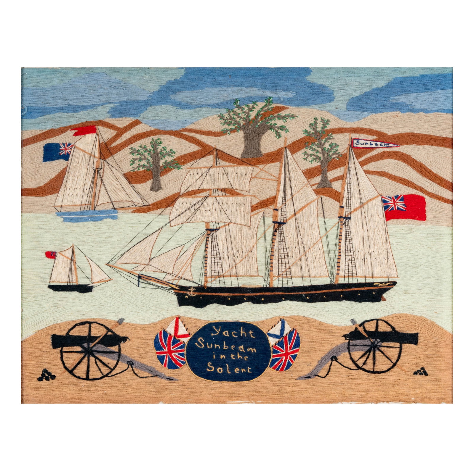 19th Century Sailor Wool Work (1 of 8)