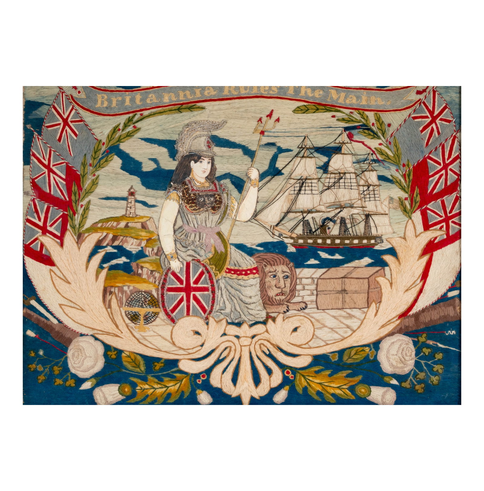 Britannia Rules the Main Sailor Wool Work (1 of 7)