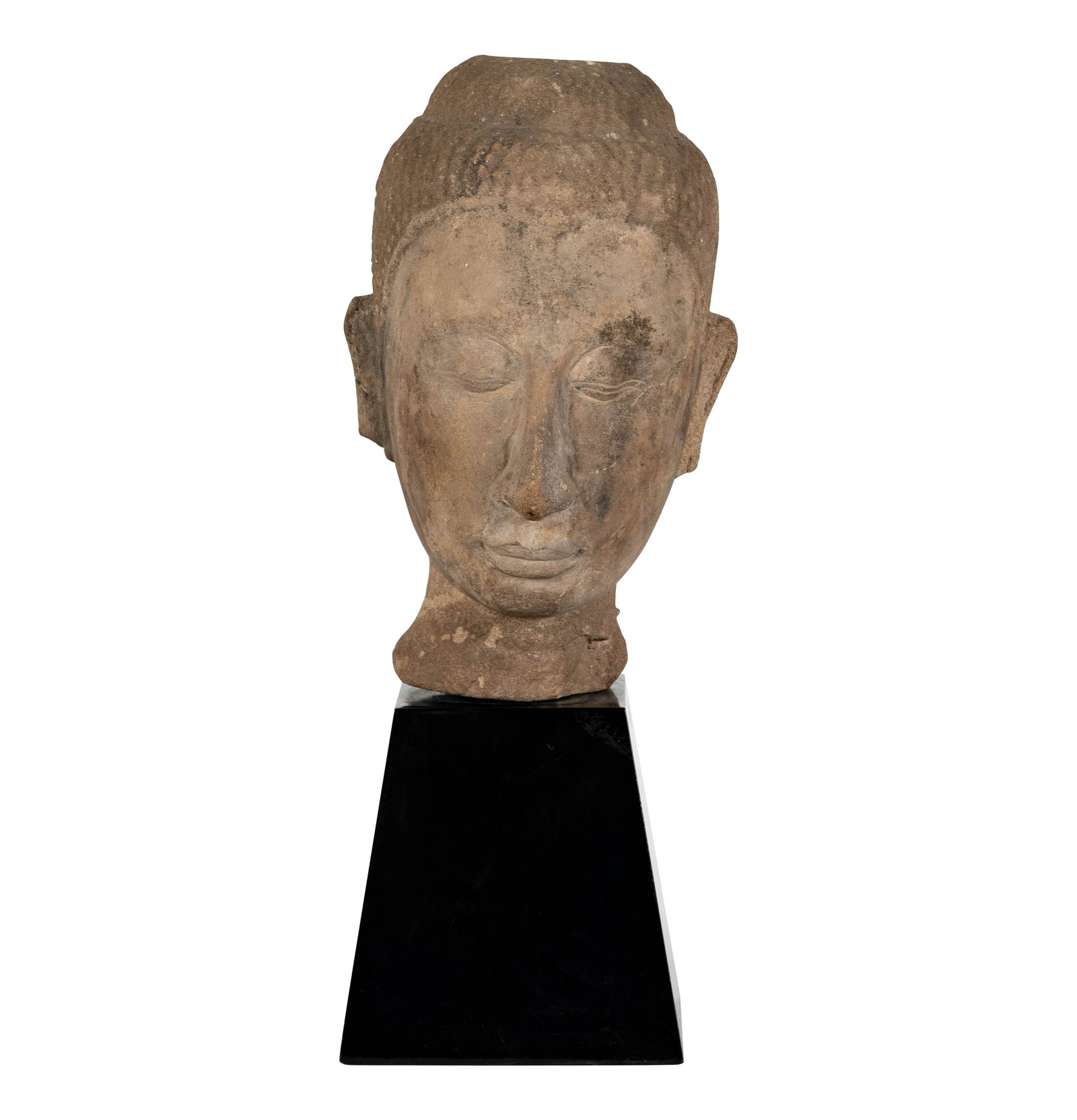 A Chinese Stone Head of Buddha, Ming Dynasty (1 of 11)
