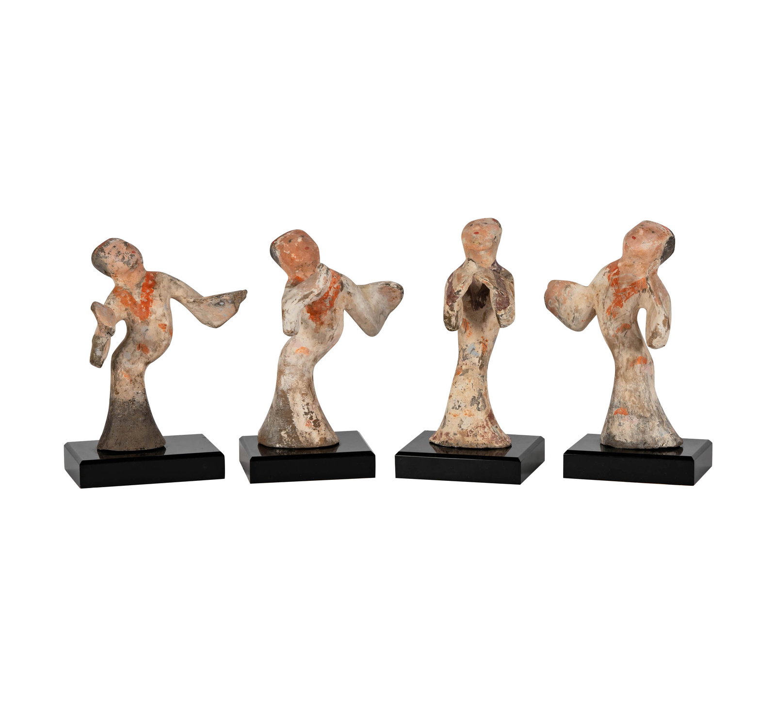 Four Chinese Tang Dancing Figures (1 of 11)