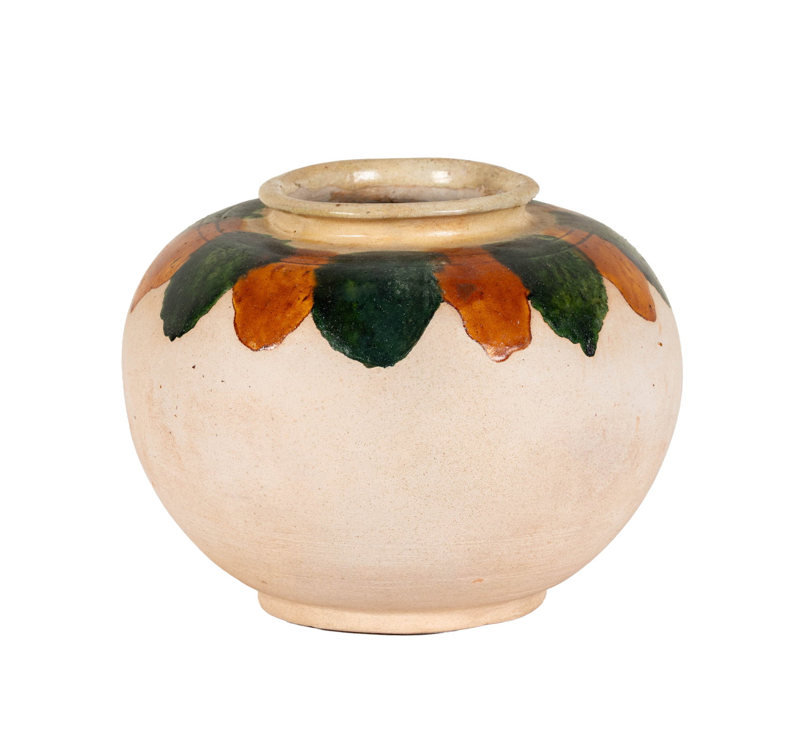 Chinese Tang Pottery Sancai Glazed Vessel: Property of a Beverly Hills estate