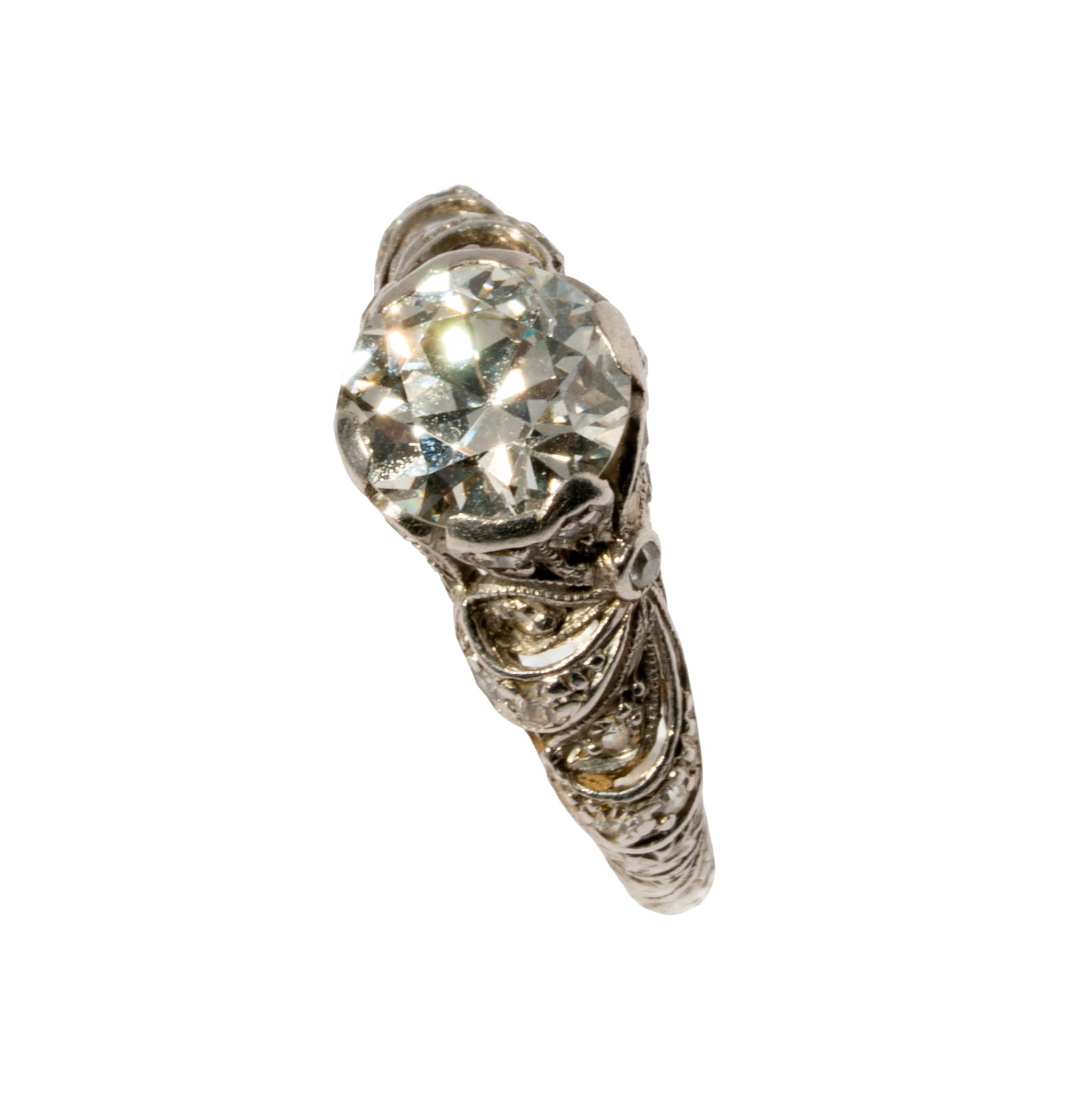 Platinum Diamond Engagement Ring (1 of 11)
