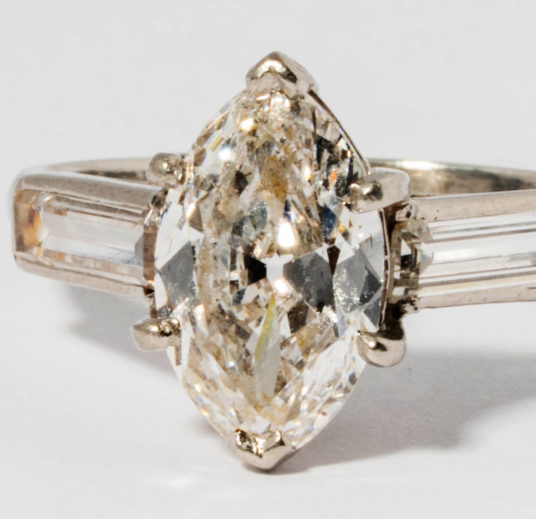 Platinum Diamond Ring - 3