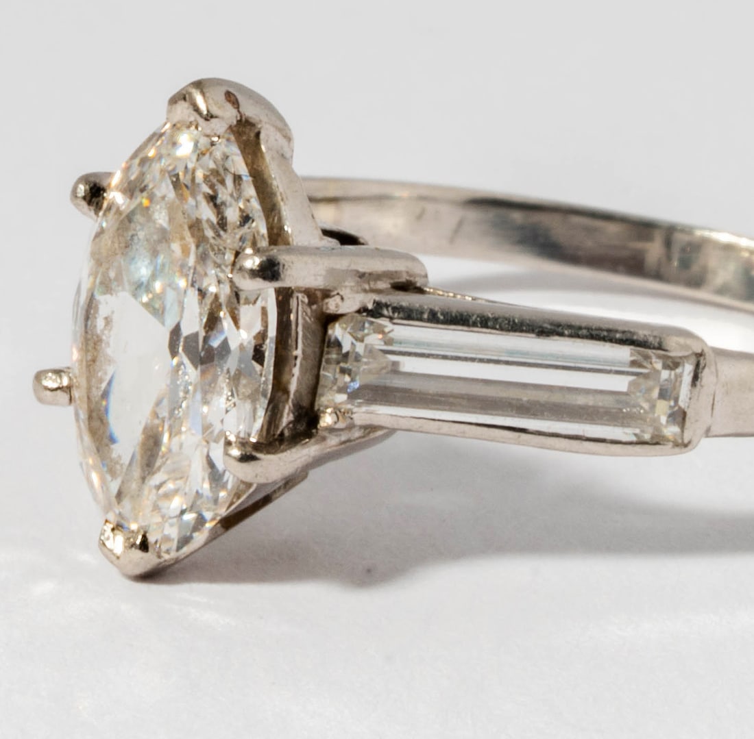 Platinum Diamond Ring - 4
