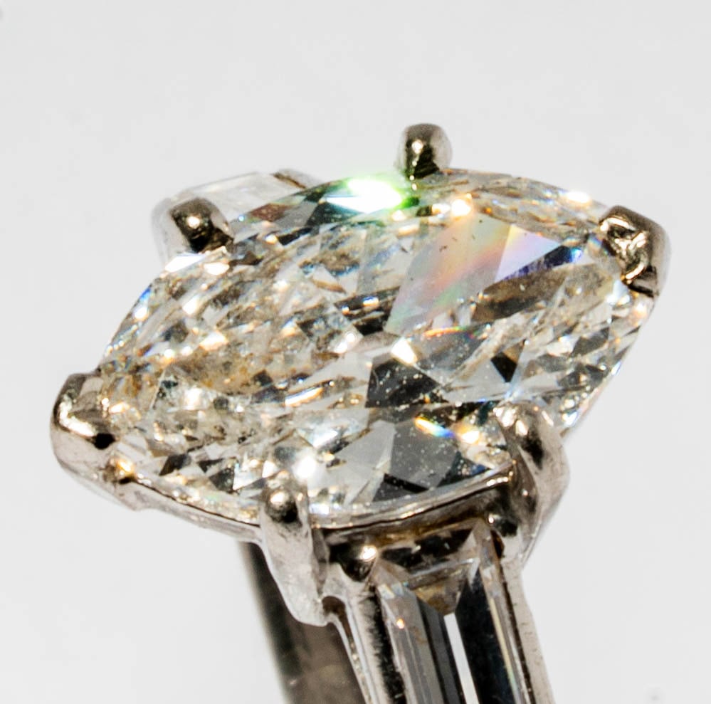 Platinum Diamond Ring - 8