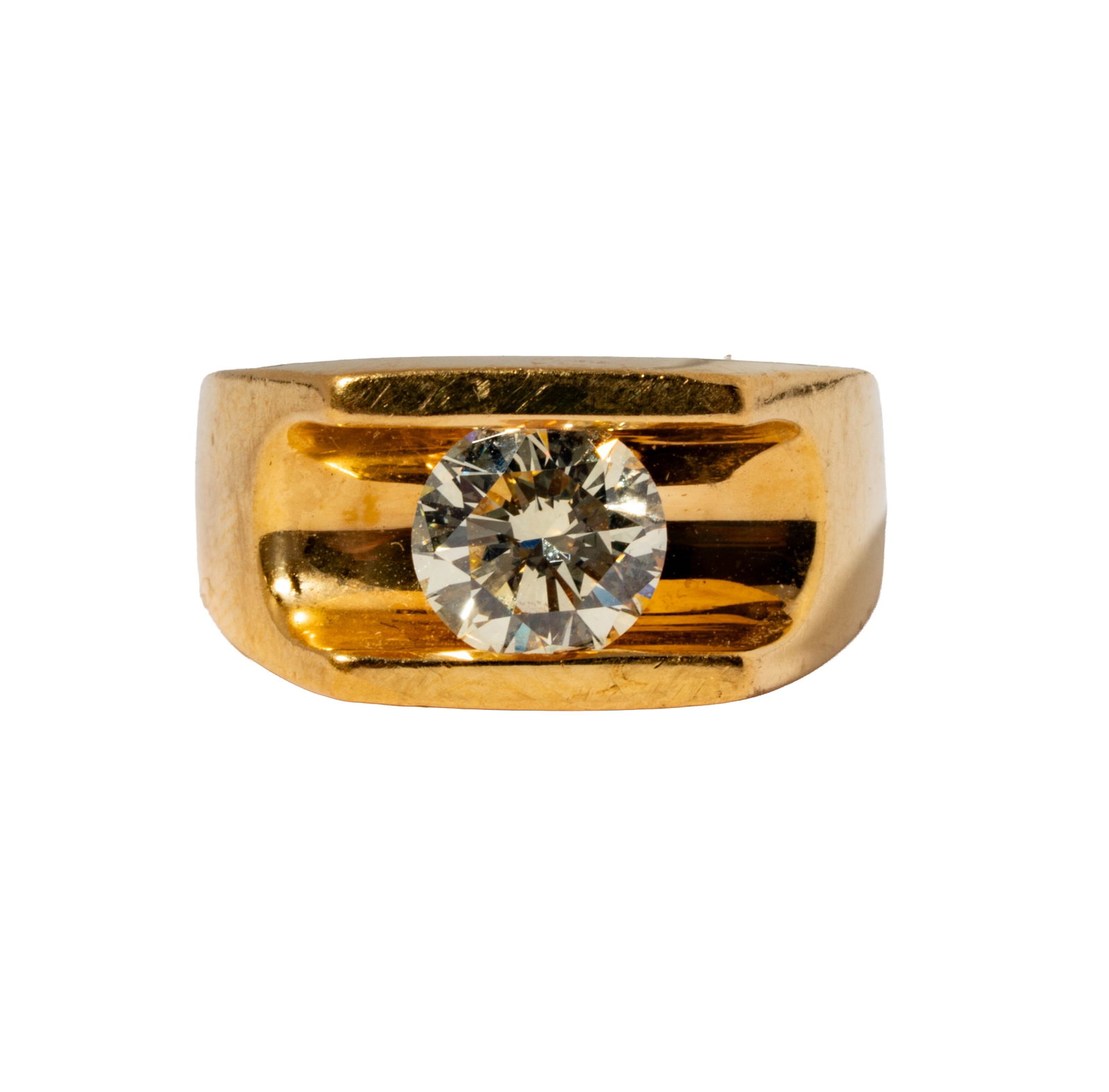 18 Karat Yellow Gold Diamond Ring (1 of 9)